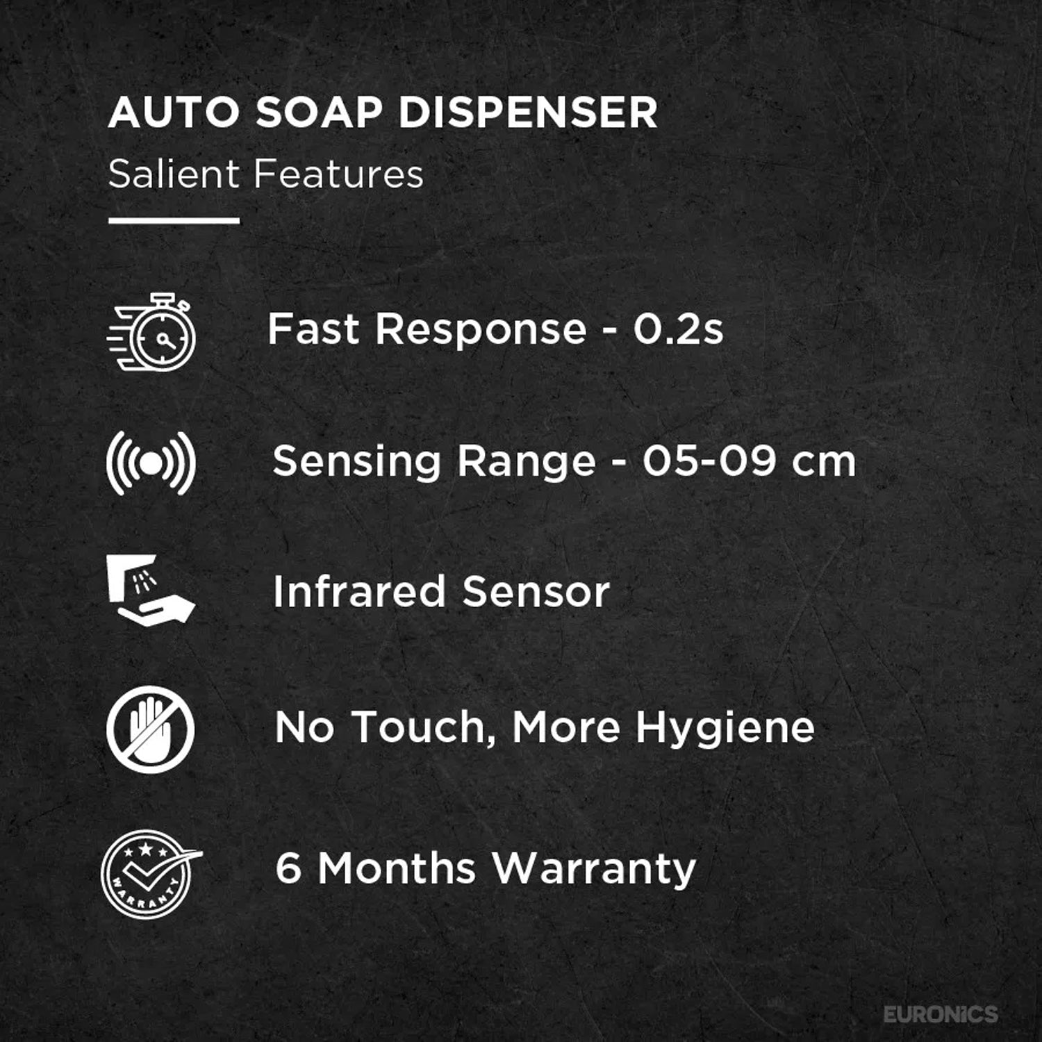 ES83AC — Auto Soap Dispenser Touch-Free High-Capacity Soap Dispenser for Commercial Washrooms