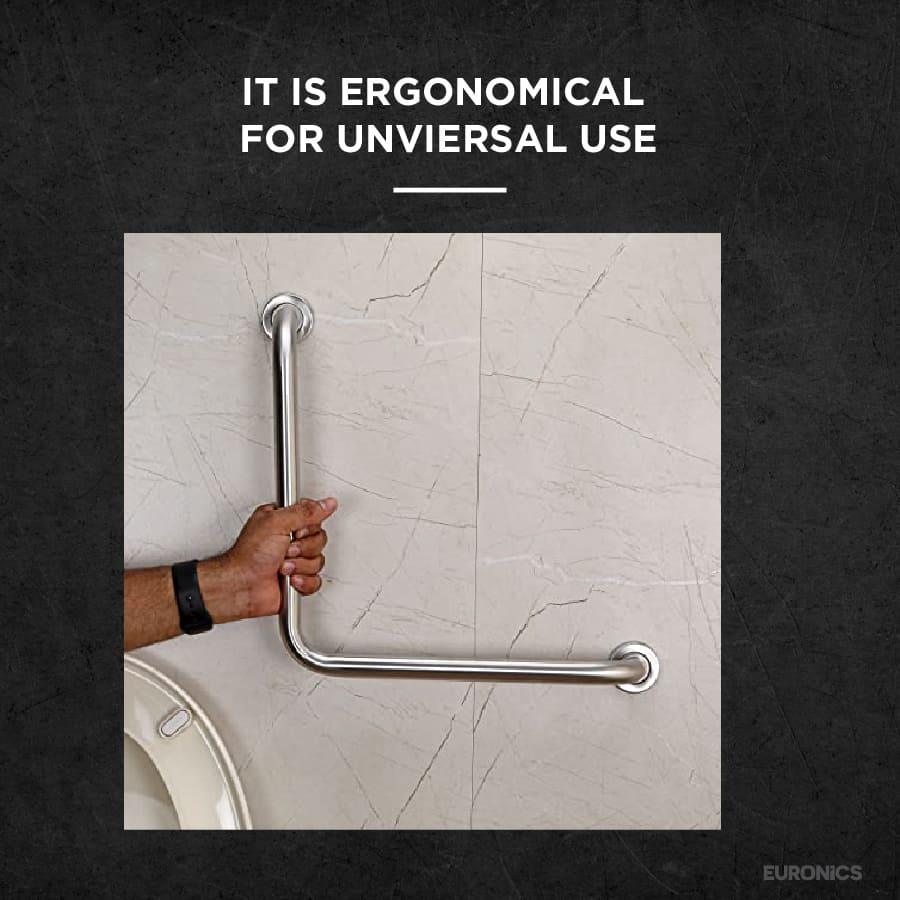 EGR04 L Shaped Disabled Grab Bar - Euronics Industries