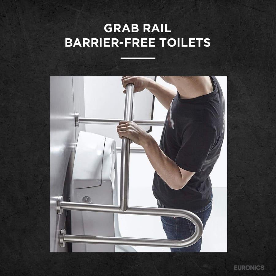 EGR5U Urinal Safety Steel Grab Bar - Euronics Industries