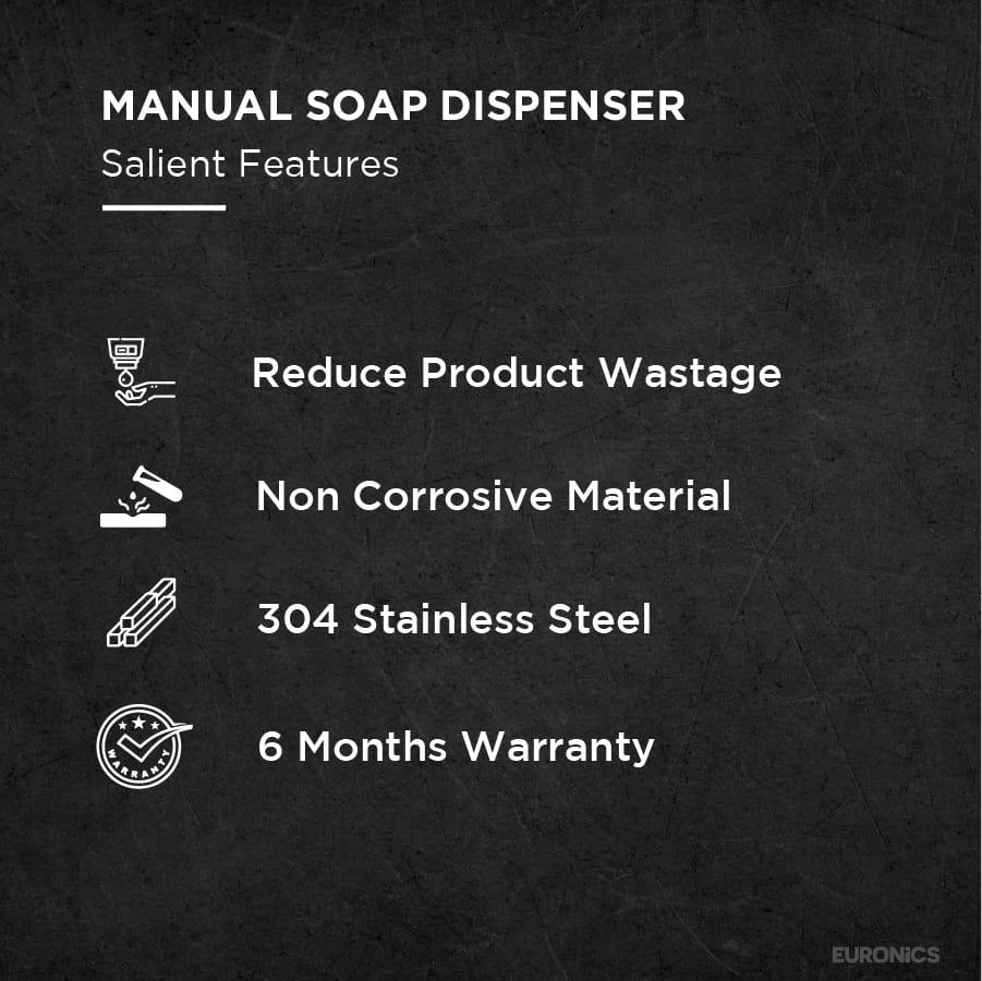 ES04 Manual Soap Dispenser - Euronics Industries