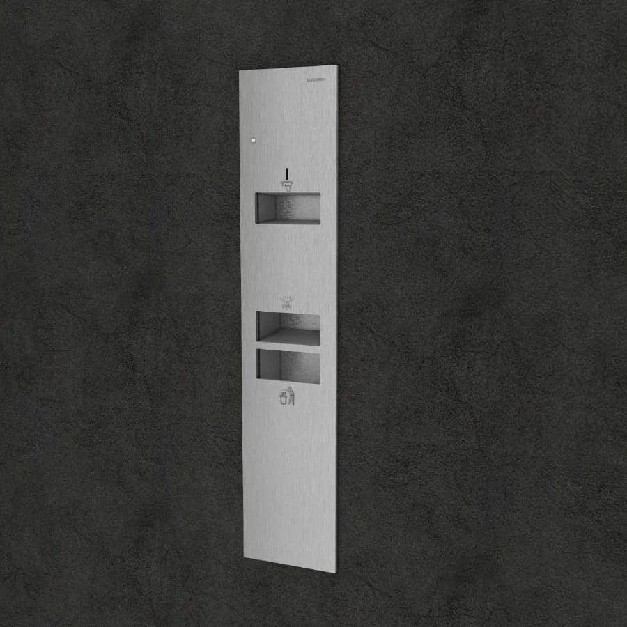 KMR2N (Hand Dryer + Tissue Dispenser + Waste Receptacle) - Euronics Industries