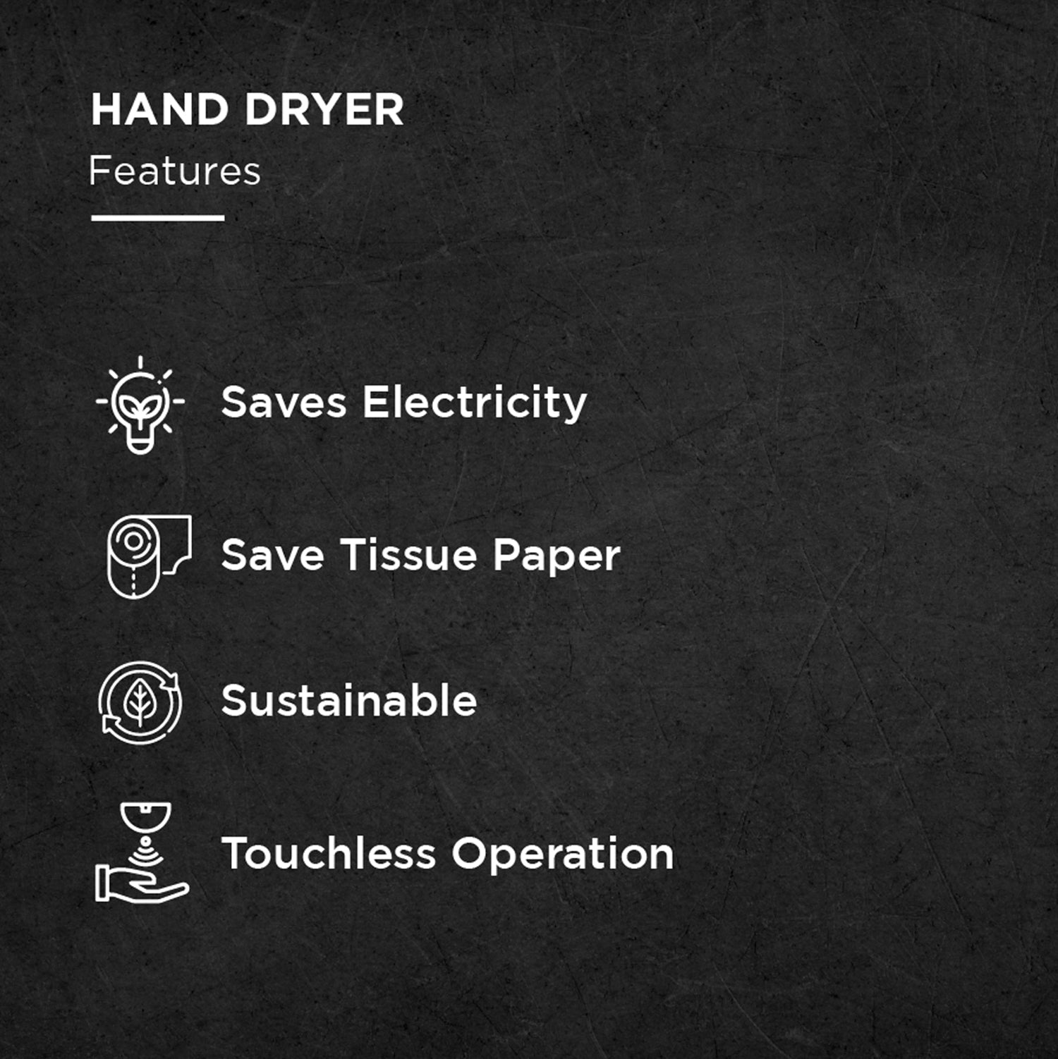 Tierra | Automatic Hand Dryer Elegant & Reliable Automatic Hand Dryer for Modern Commercial Washrooms - Black - Tierra -Matt black