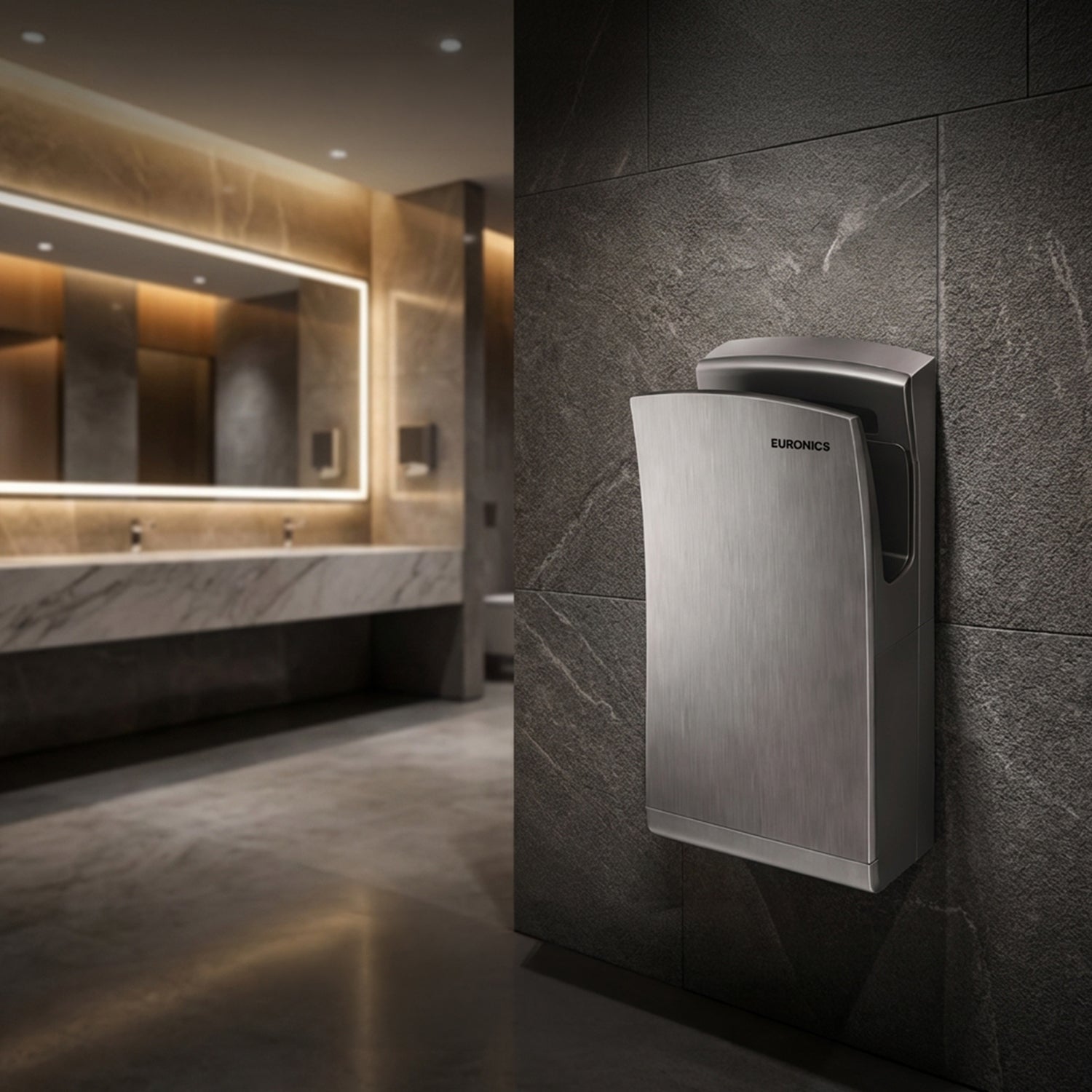 XJD3B | Jet Automatic Hand Dryer (Brushless Motor)/ Premium Stainless-Steel Jet Automatic Hand Dryer for High-Traffic Commercial Washrooms