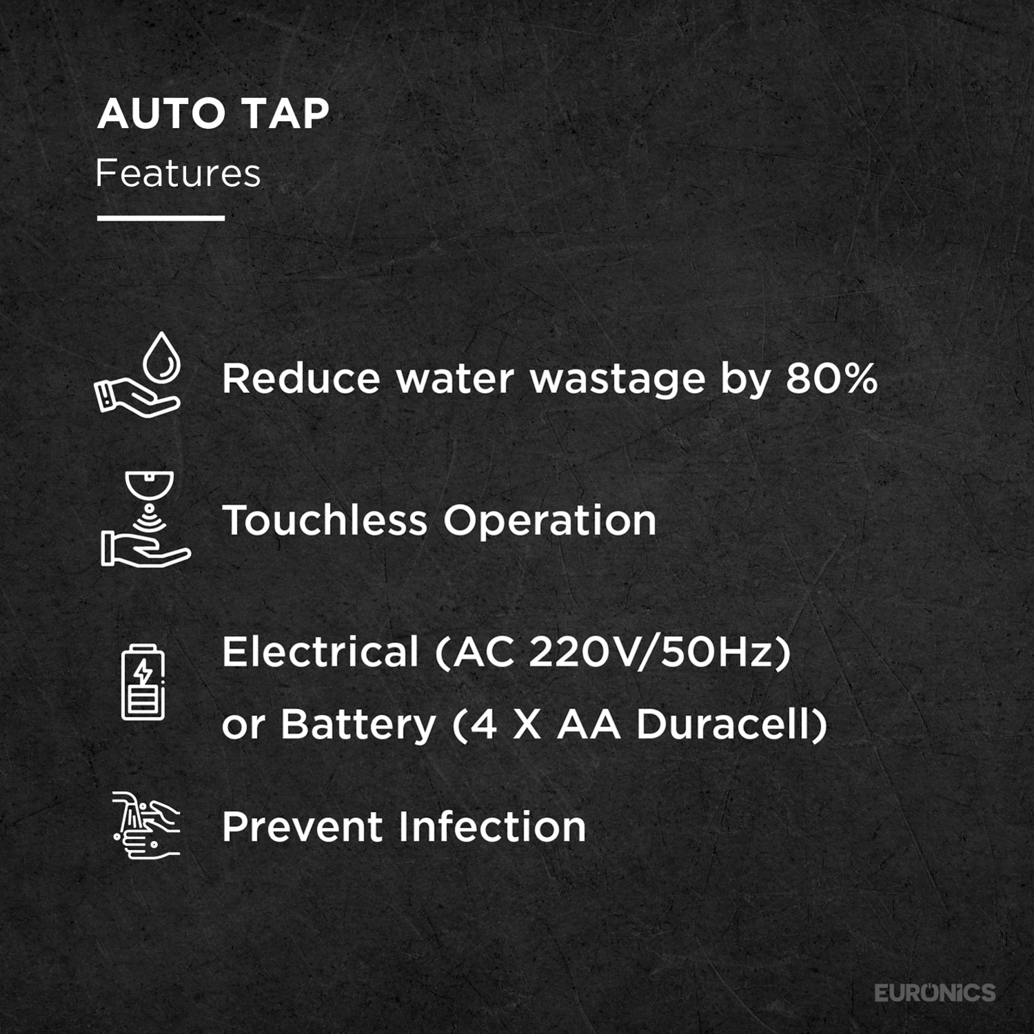 Image of AEXON — Auto Tap (Basin Mount) Premium Designer Sensor Faucet with Advanced Infrared Control for Modern Washrooms