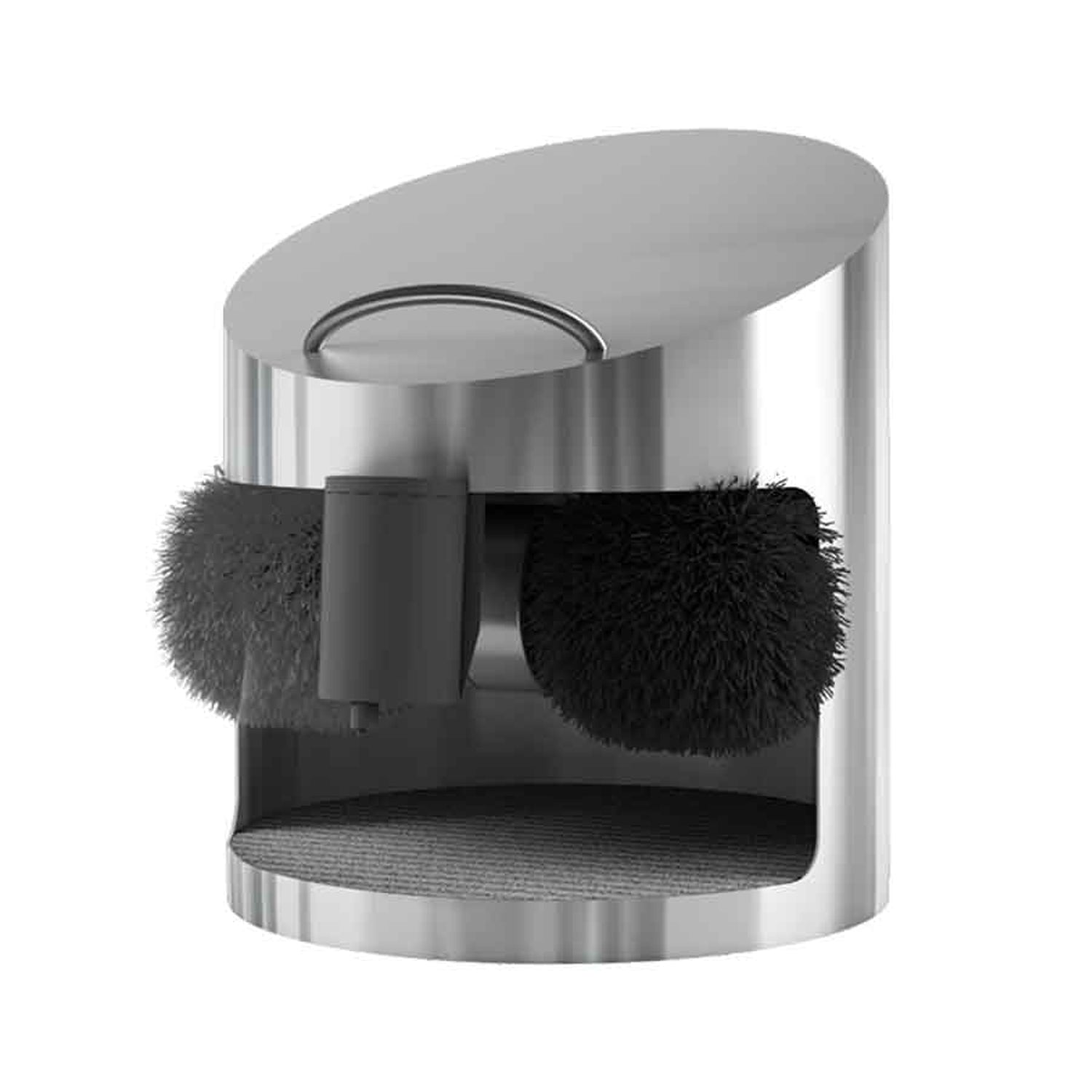 Euronics KSM5 Automatic Shoe Polisher – Stainless Steel Satin Finish, Touch-Free Shoe Shining Machine for Offices, Hotels & Commercial Spaces