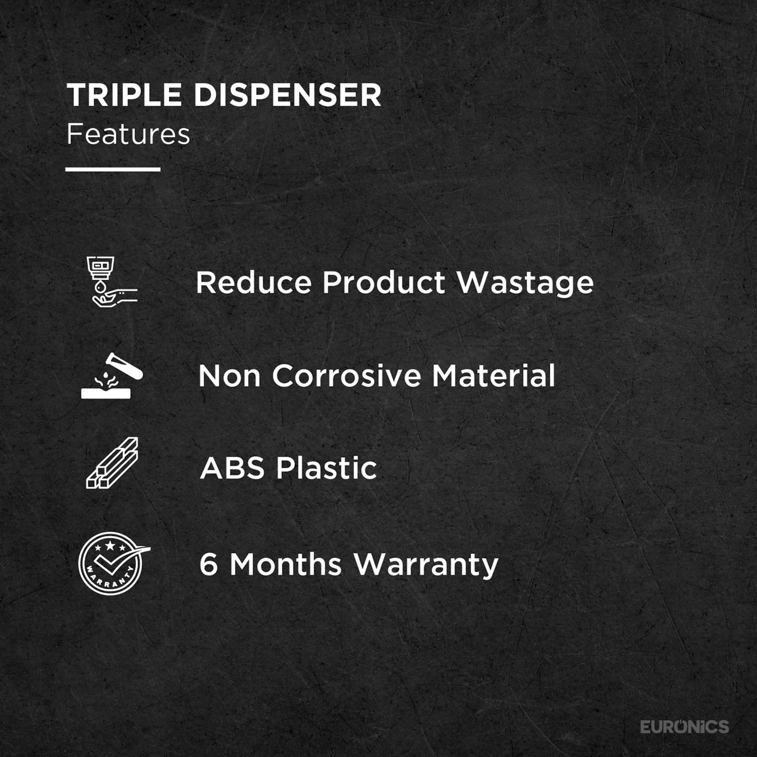 EA53 — Triple Dispenser Three-Compartment Soap Dispenser for High-Traffic Commercial Washrooms