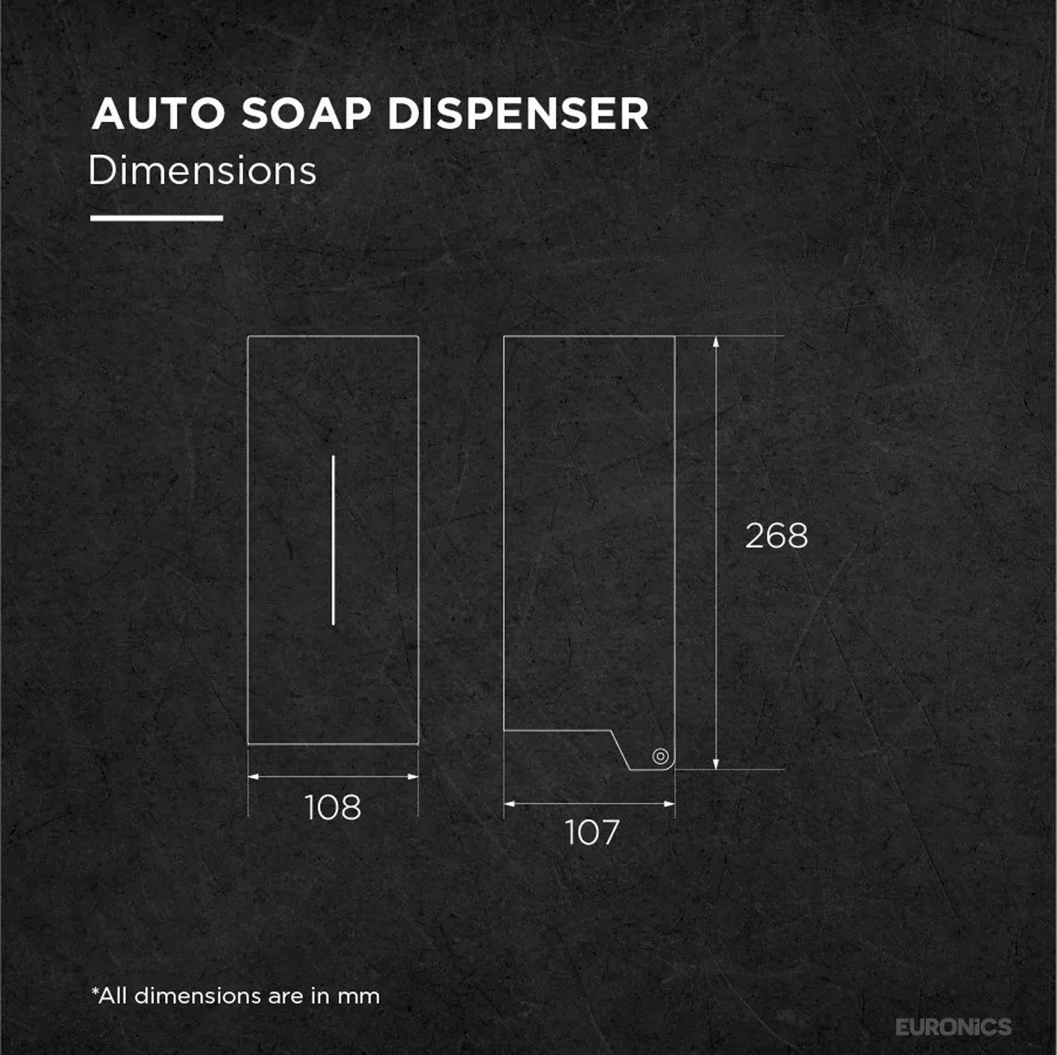 Image of ES82AS — Auto Soap Dispenser (Battery) Touch-Free Battery-Operated Soap Dispenser for Commercial Washrooms