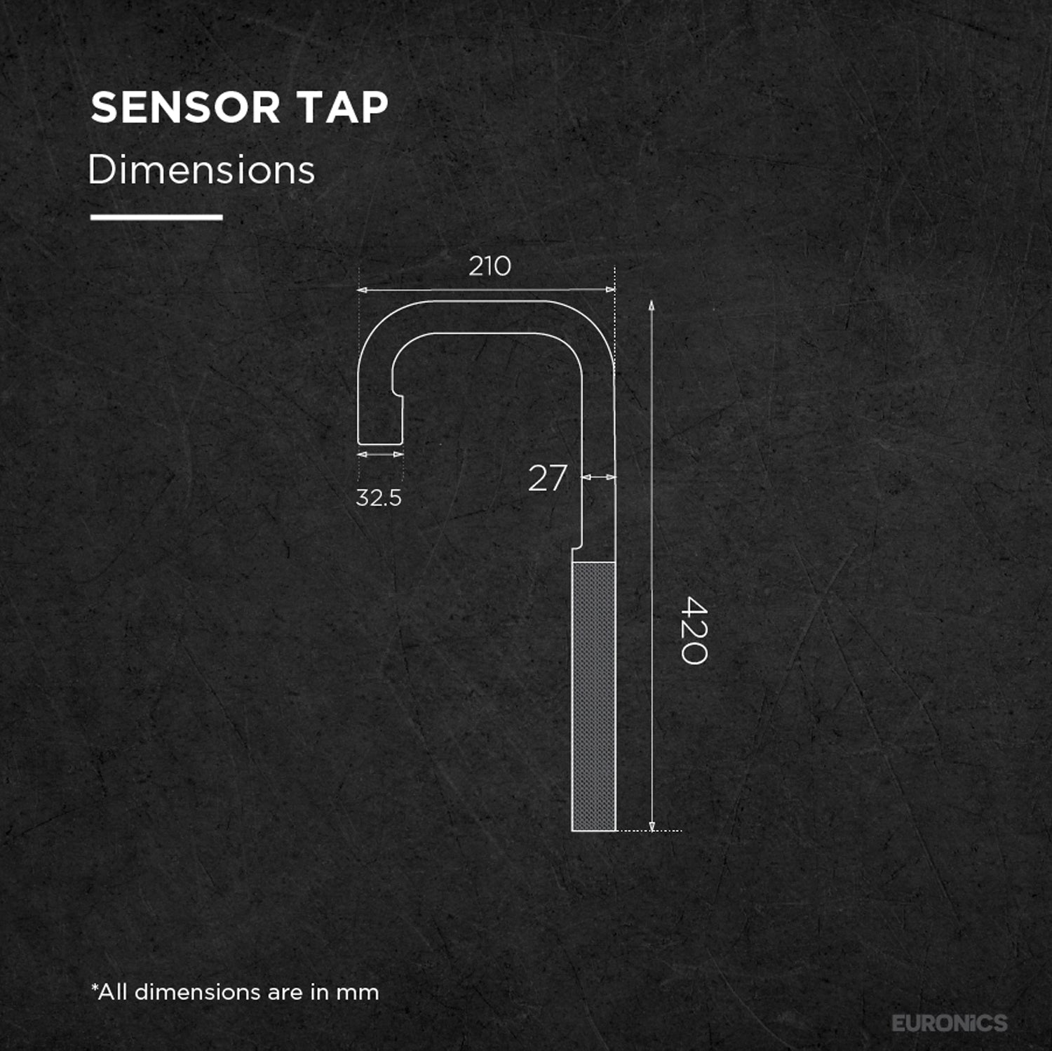 Image of ET28LBE Dual-Power Automatic Sensor Faucet with Chrome Finish