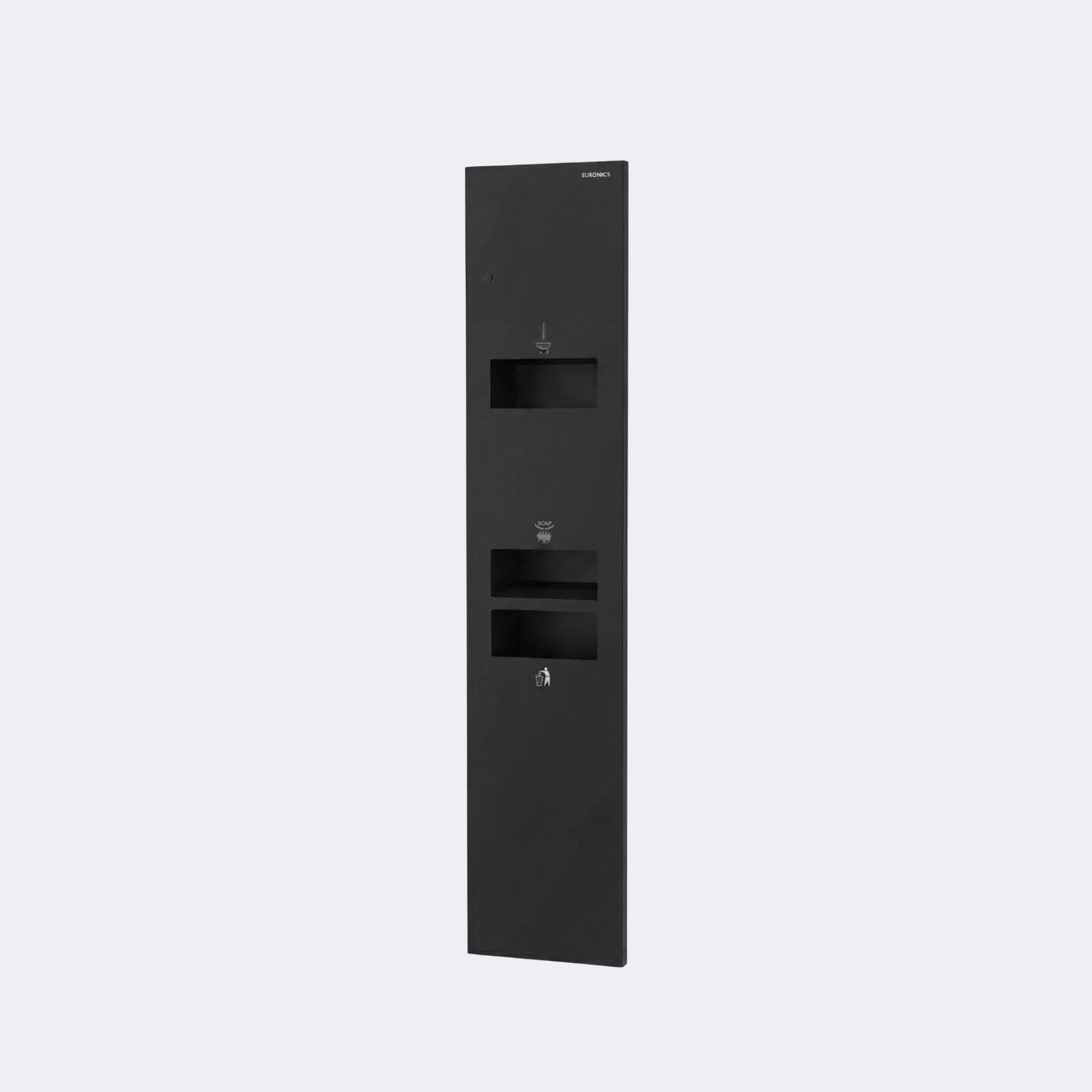 KMR2N — Hand Dryer + Tissue Dispenser + Waste Receptacle Recessed All-in-One Hand Hygiene Station for Commercial Washrooms
