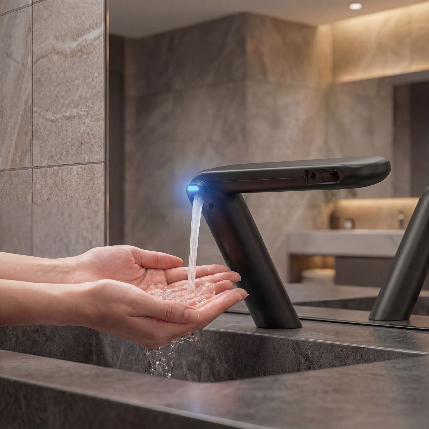 Image of KSDT10 — Auto Tap + Auto Soap Compact Integrated Touch-Free Tap & Soap System for Commercial Washrooms - eur-BKSDT10