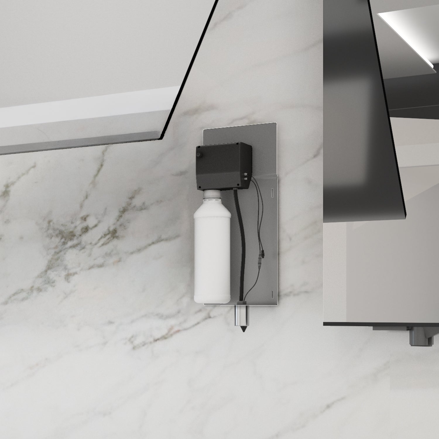 Image of BSD — Auto Soap Dispenser (Behind Mirror) Concealed Touch-Free Soap Dispensing System for Premium Commercial Washrooms