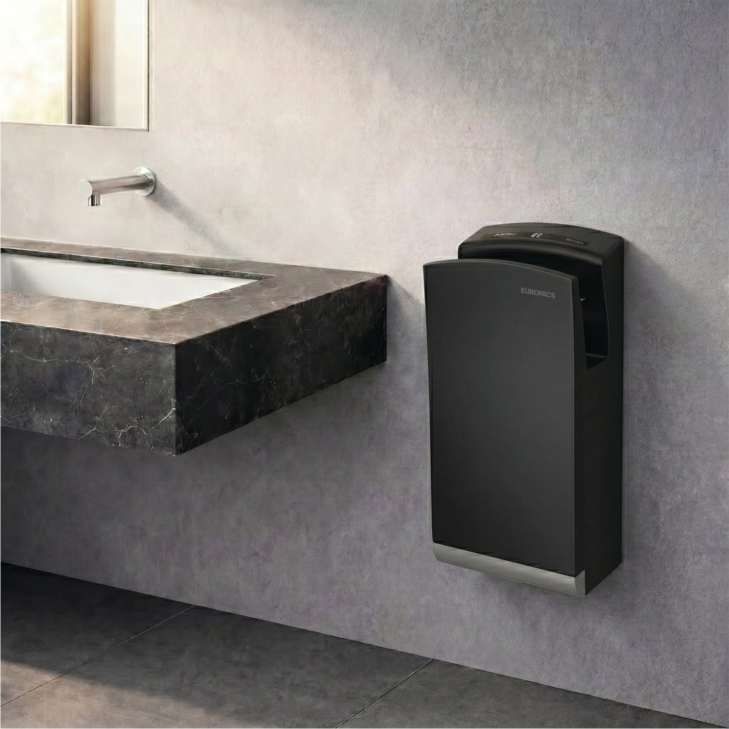 Image of SJD2S | Jet Automatic Hand Dryer (Brush Motor) Premium Stainless-Steel Jet Automatic Hand Dryer for High-Traffic Commercial Washrooms