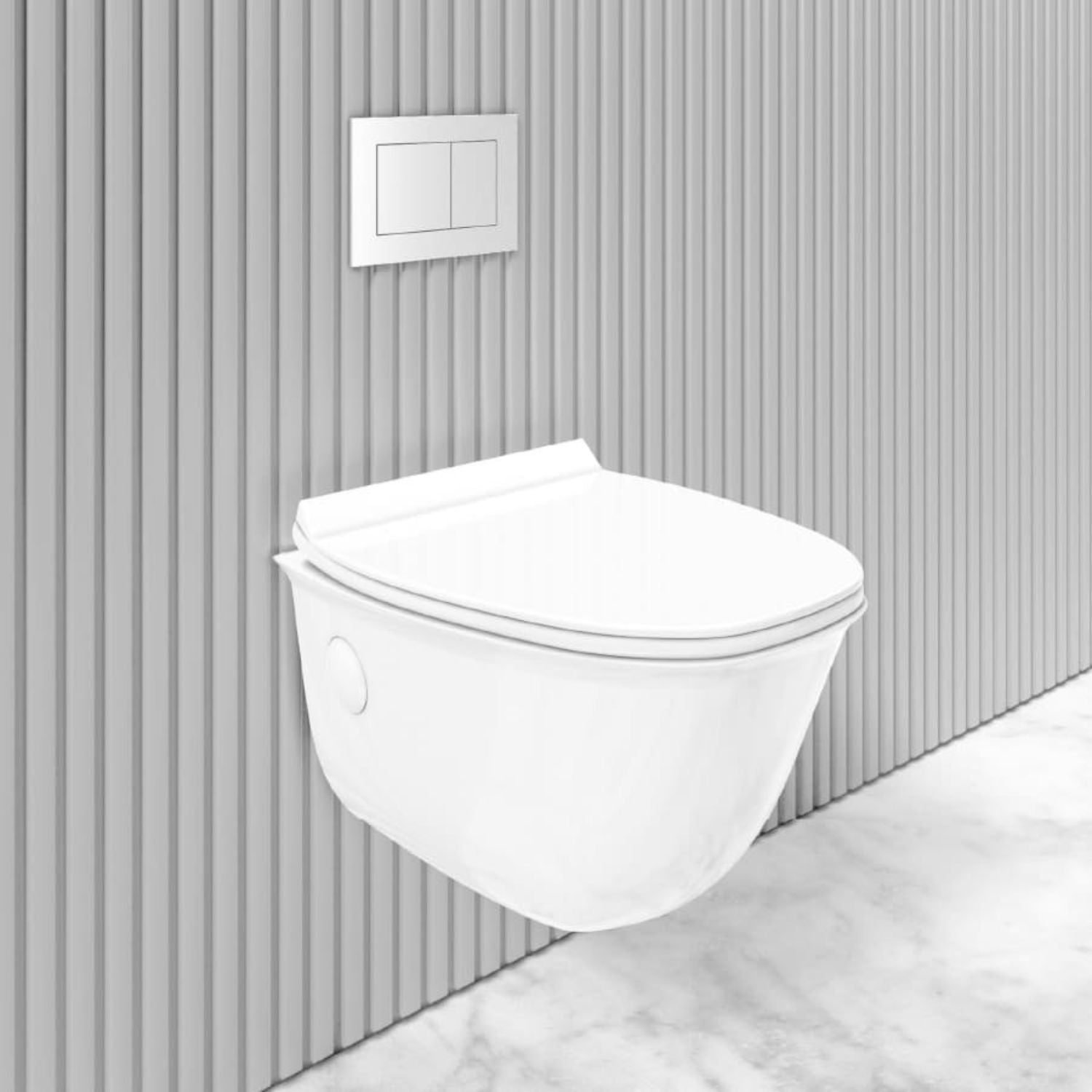 Image of Rimless Wall Hung Closet with Soft Close UF Seat Cover - eur-C003-WC