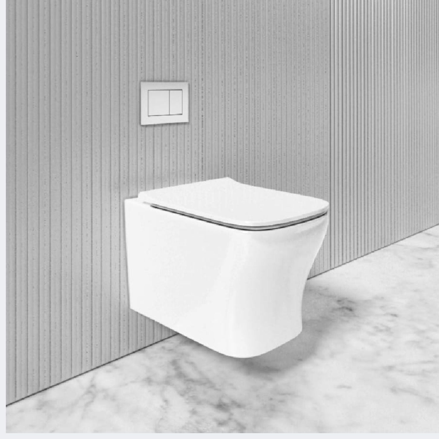 Image of Rimless Wall Hung Closet with Soft Close UF Seat Cover - eur-C004-WC