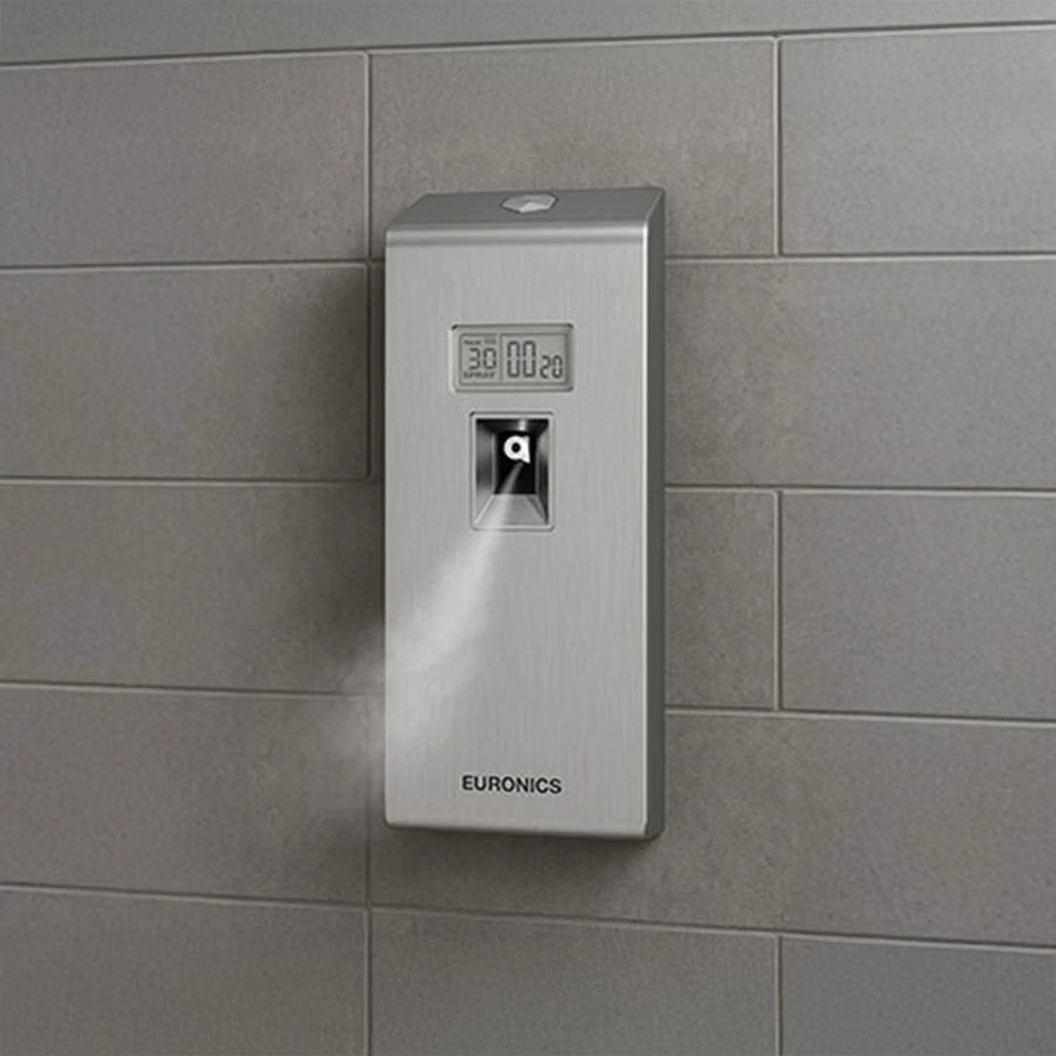 EA66S Fragrance Dispenser (LCD – Digital Programming Timer) Programmable Stainless Steel Fragrance Dispenser for Commercial Washrooms