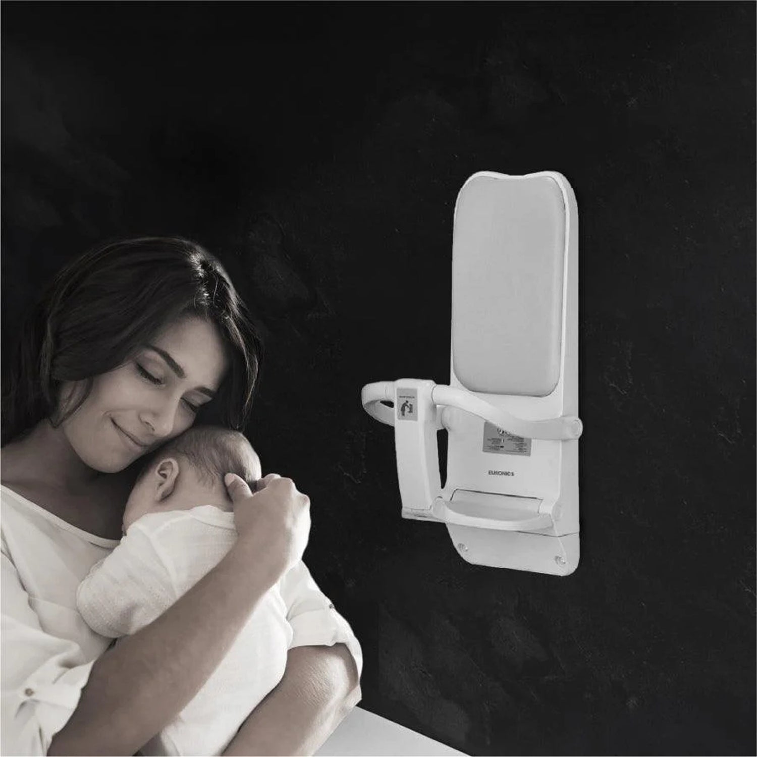 Image of EDC5W Baby Protection Seat Wall-Mounted Baby Protection Seat for Commercial Washrooms