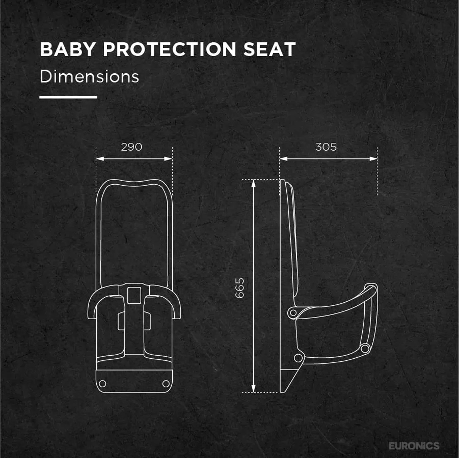 Image of EDC5W Baby Protection Seat Wall-Mounted Baby Protection Seat for Commercial Washrooms