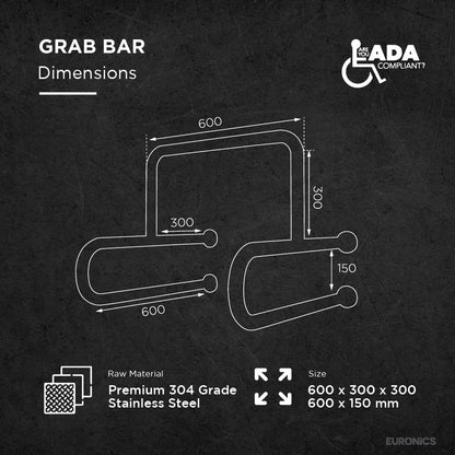 EGR5U Urinal Safety Steel Grab Bar