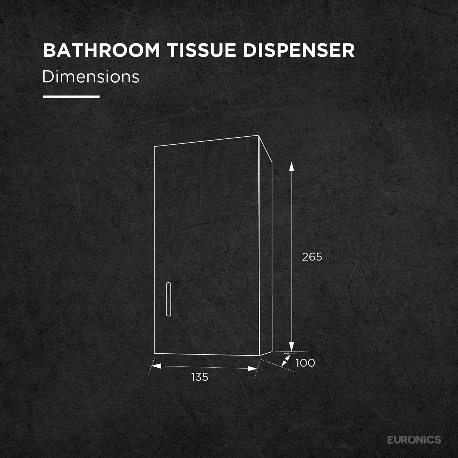 EHBT01 Stainless Steel Folded Tissue Dispenser for WC & Washroom Areas