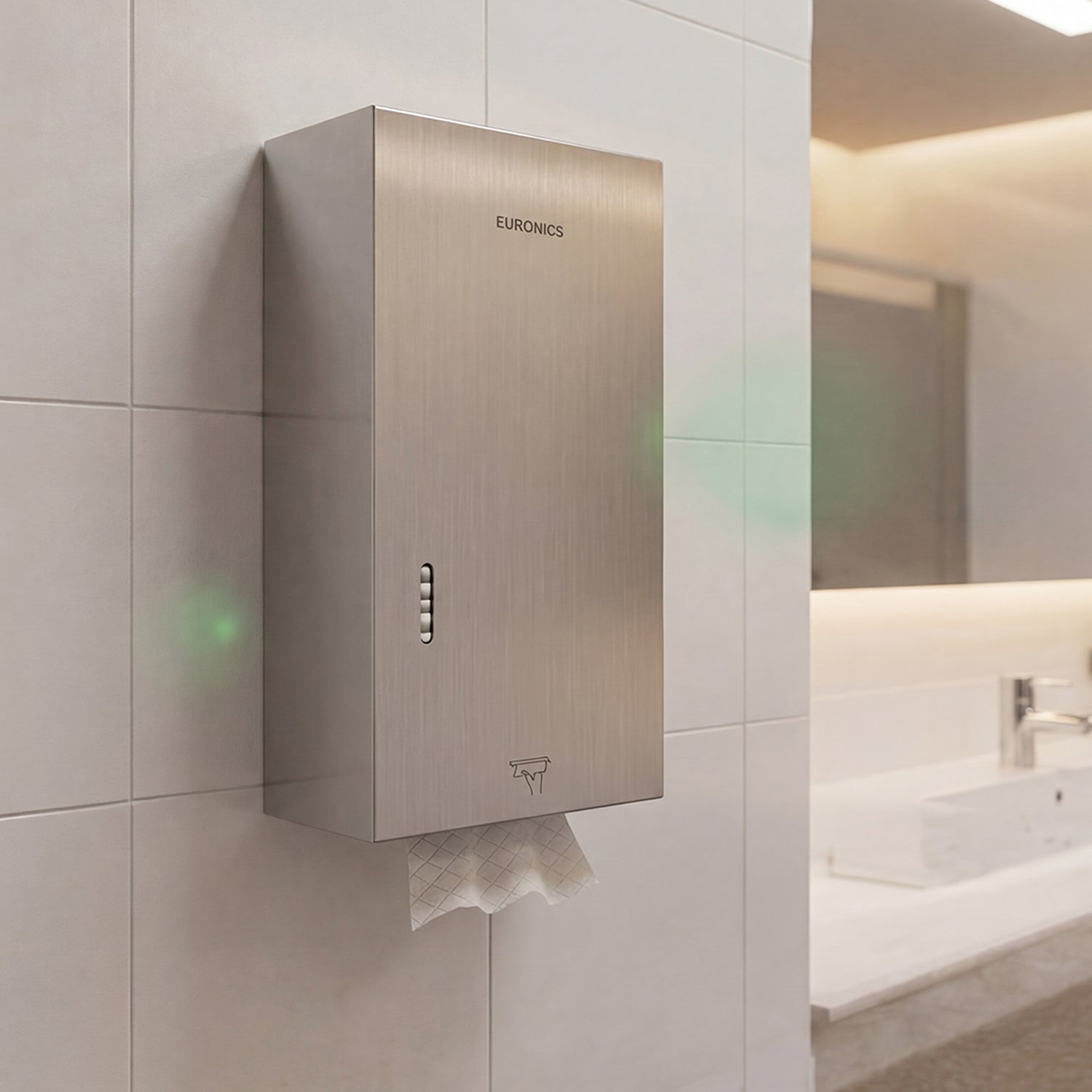 EHBT01 Stainless Steel Folded Tissue Dispenser for WC & Washroom Areas