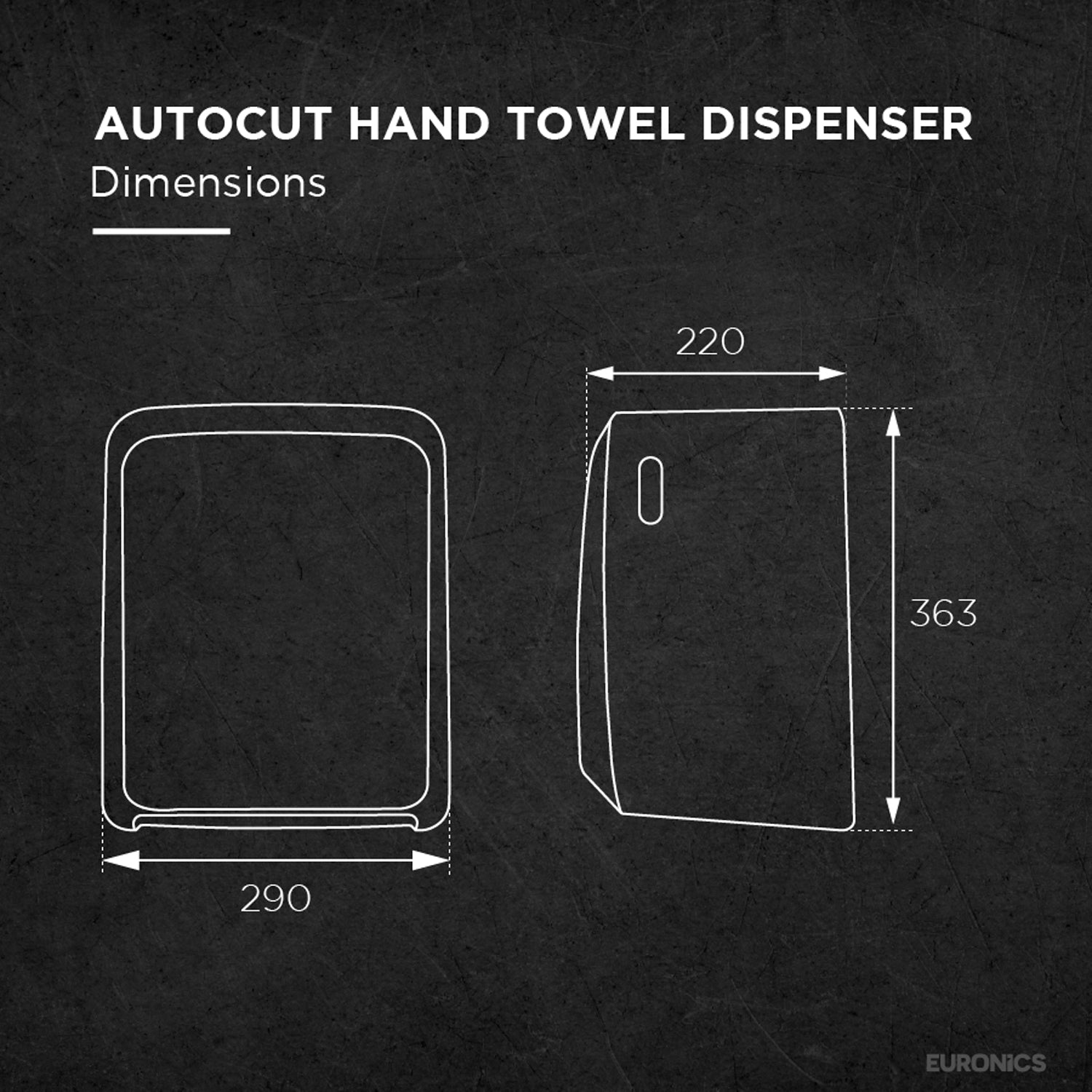 EP17 Manual Auto-Cut HRT Paper Towel Dispenser for Washbasin Areas