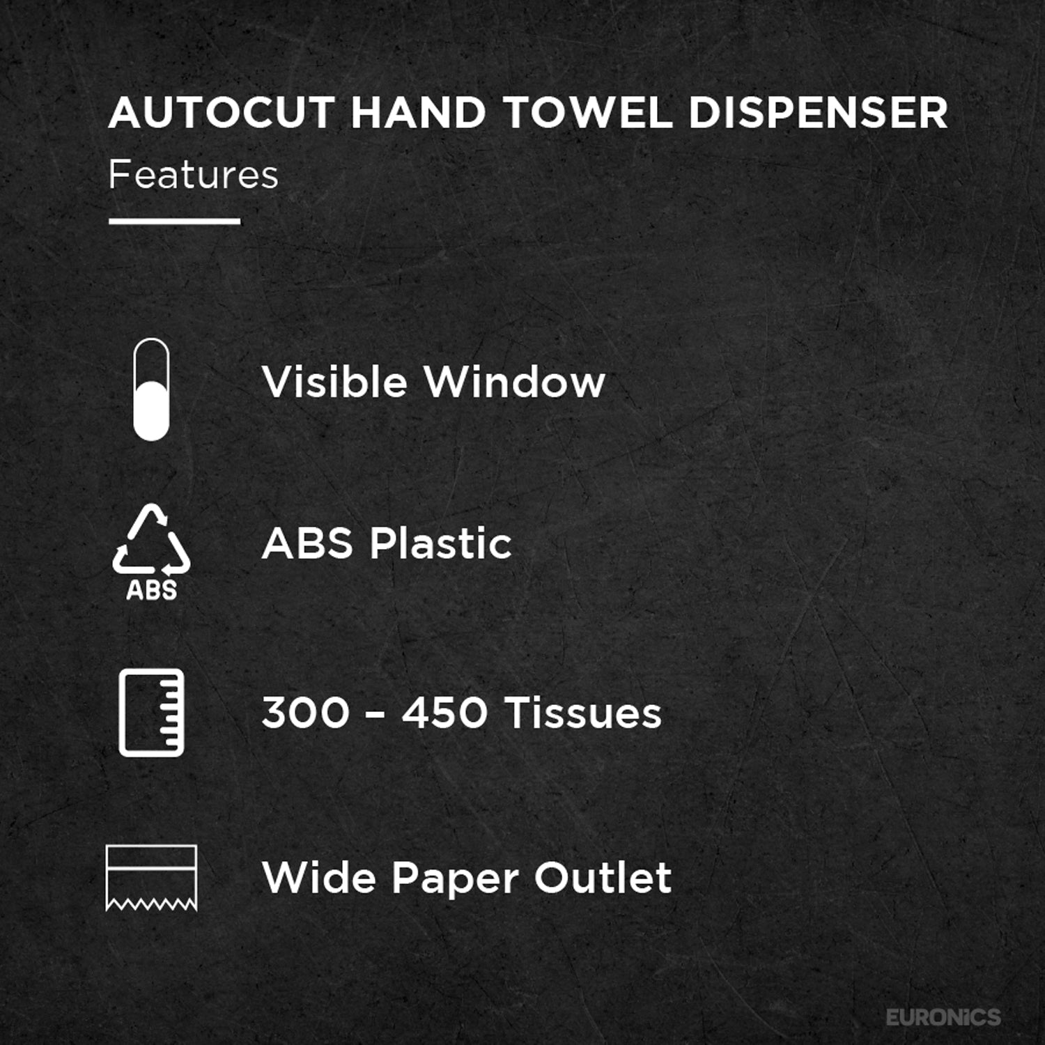 Image of EP17 Manual Auto-Cut HRT Paper Towel Dispenser for Washbasin Areas