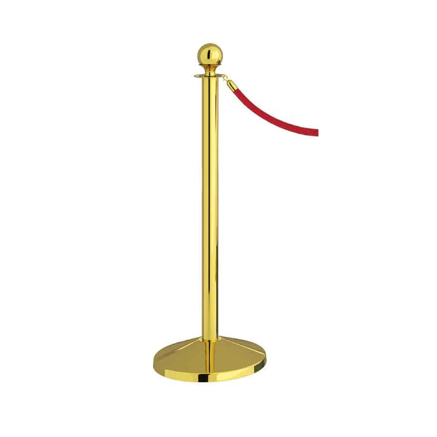 EQM3G Gold Classic Post With Rope Barrier