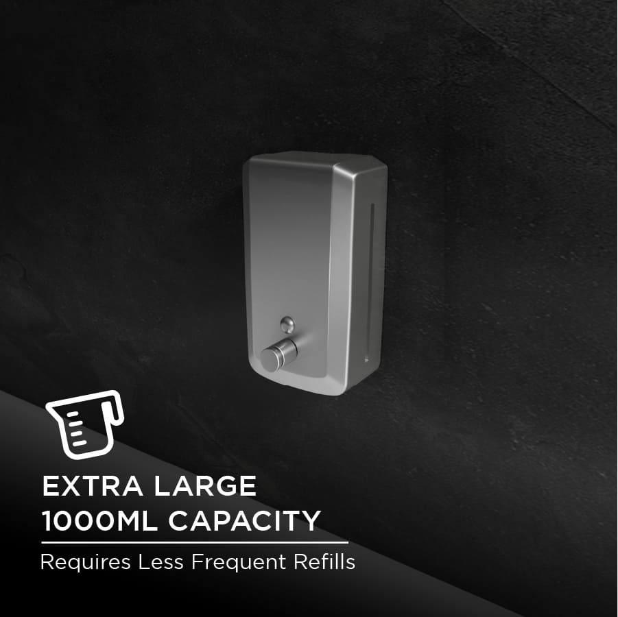 ES04 Stainless Steel Soap Dispenser with Extra Large Capacity Tank