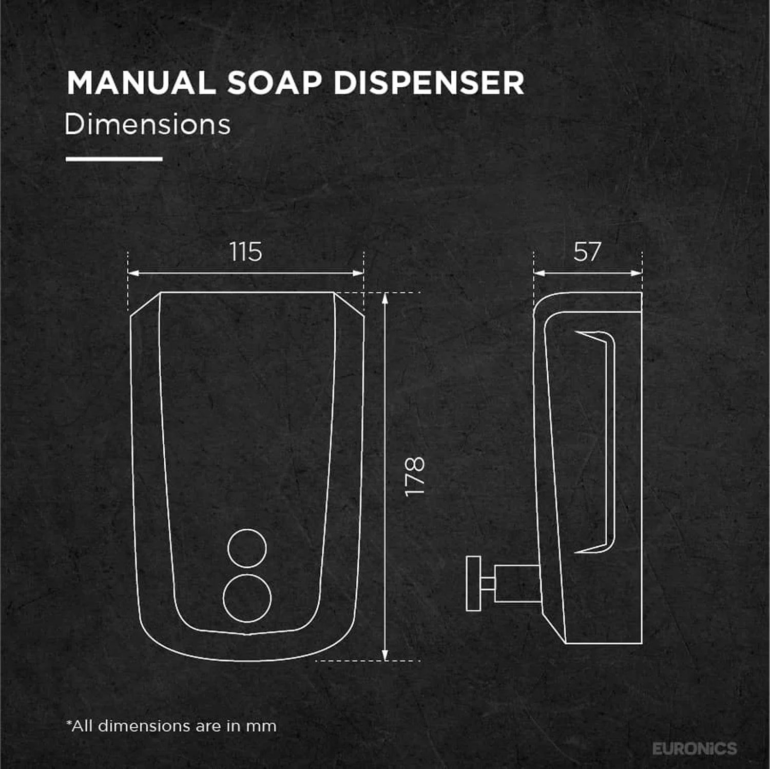 ES04 — Soap Dispenser Simple & Durable Soap Dispenser for Commercial Washrooms