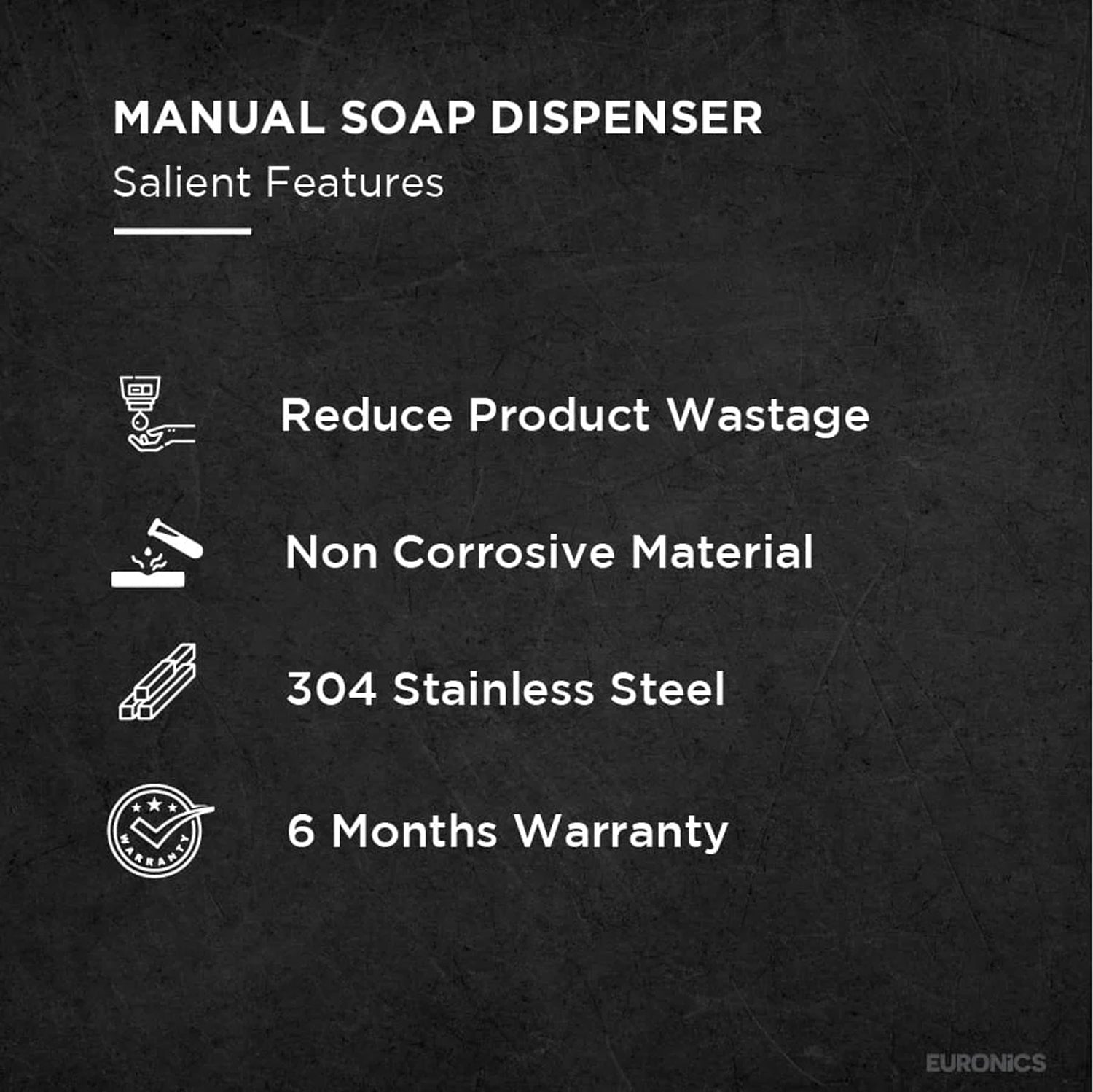 ES09 — Soap Dispenser Compact & Reliable Soap Dispenser for Commercial Washrooms