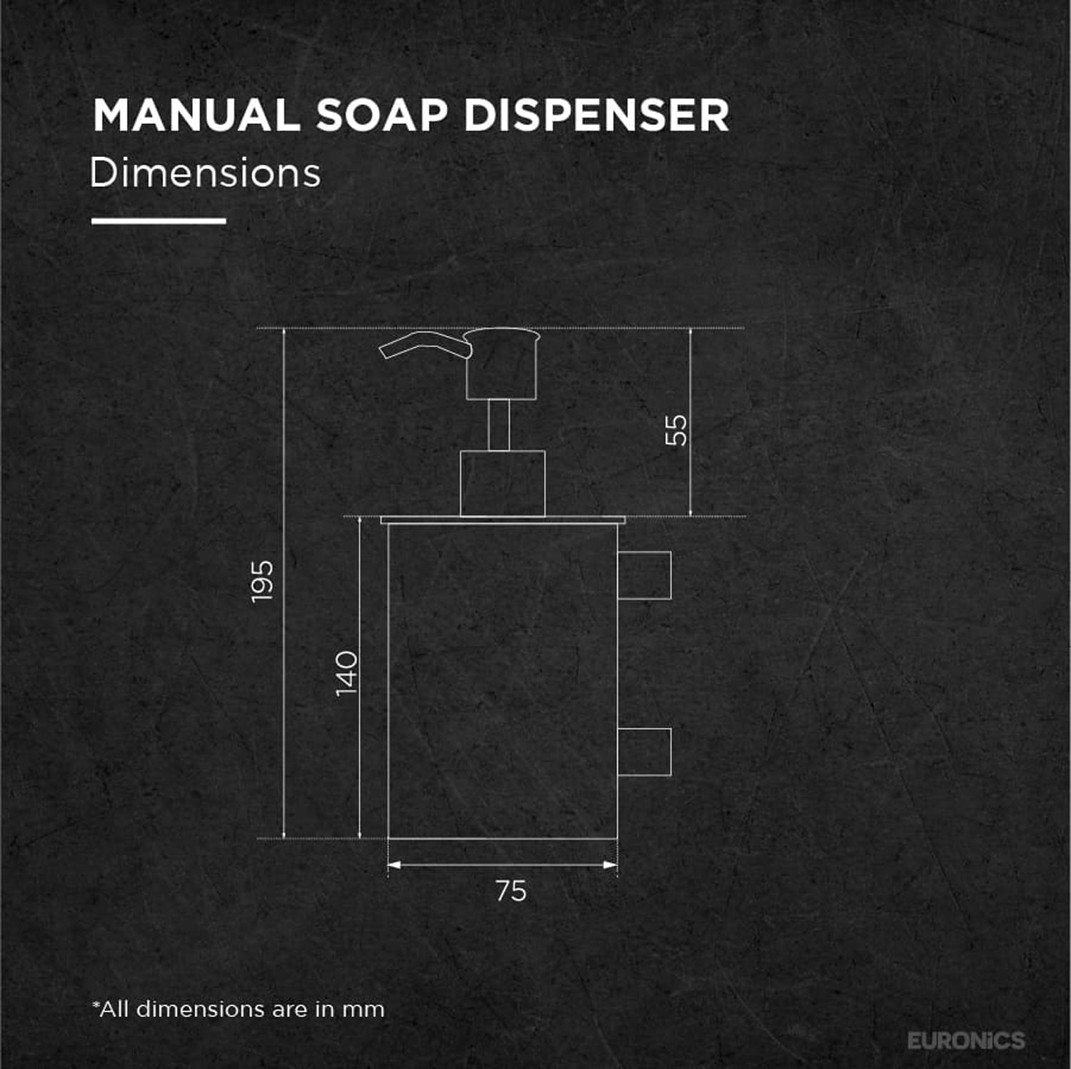 Image of ES09 — Soap Dispenser Compact & Reliable Soap Dispenser for Commercial Washrooms