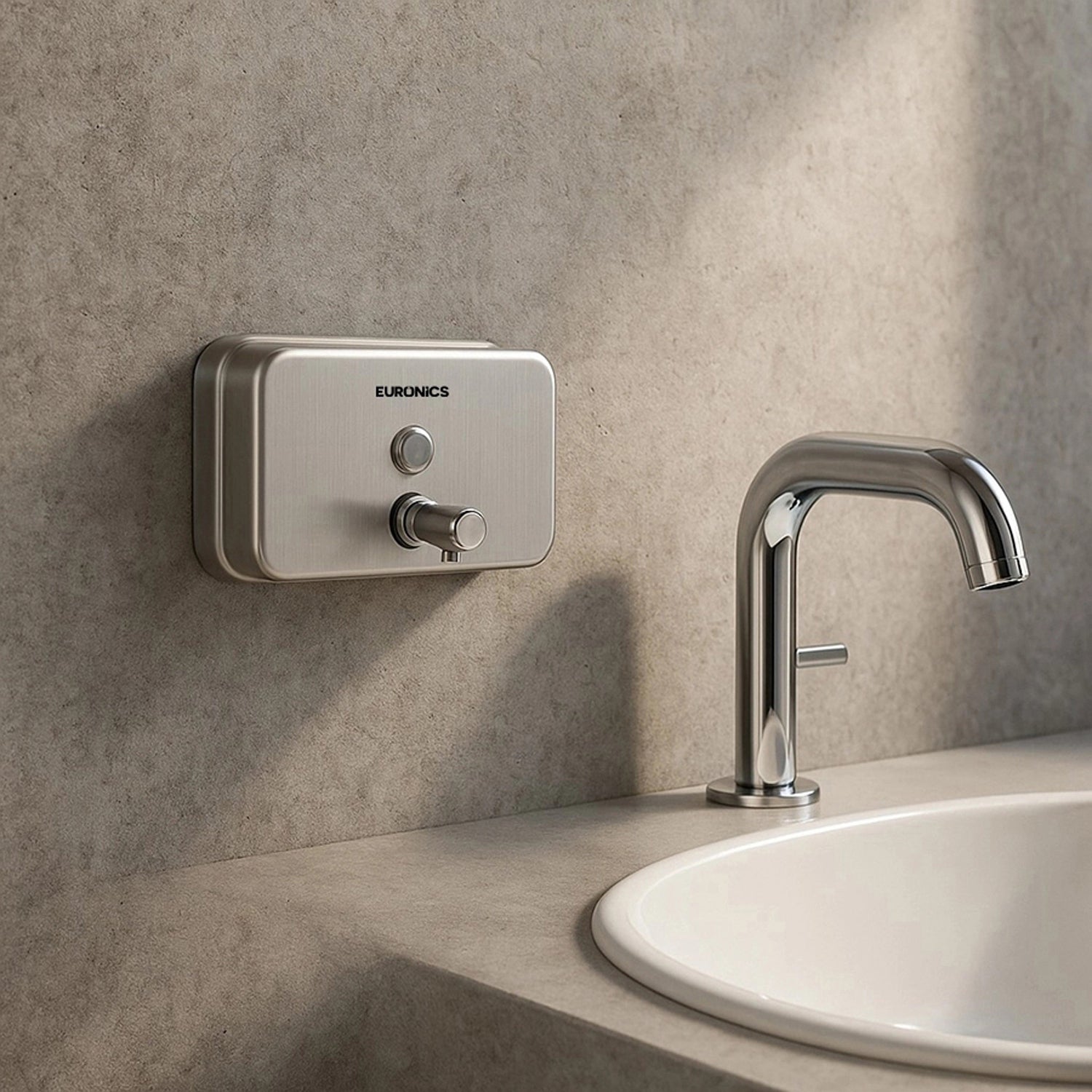 ES14H — Horizontal Soap Dispenser Space-Efficient Horizontal Soap Dispenser for Commercial Washrooms