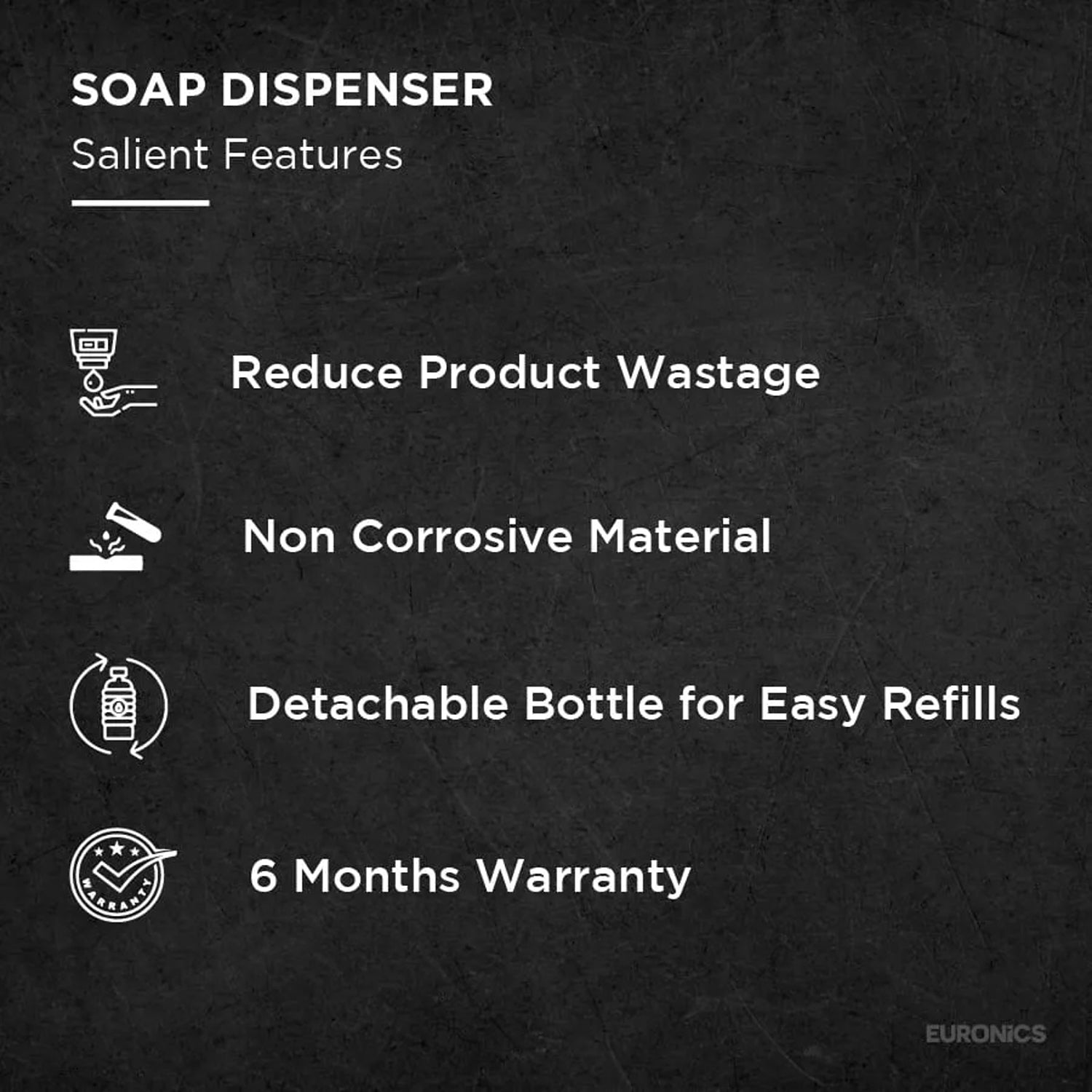 ES37 — Soap Dispenser (Under Counter) Concealed High-Capacity Soap Dispensing Solution for Commercial Washrooms