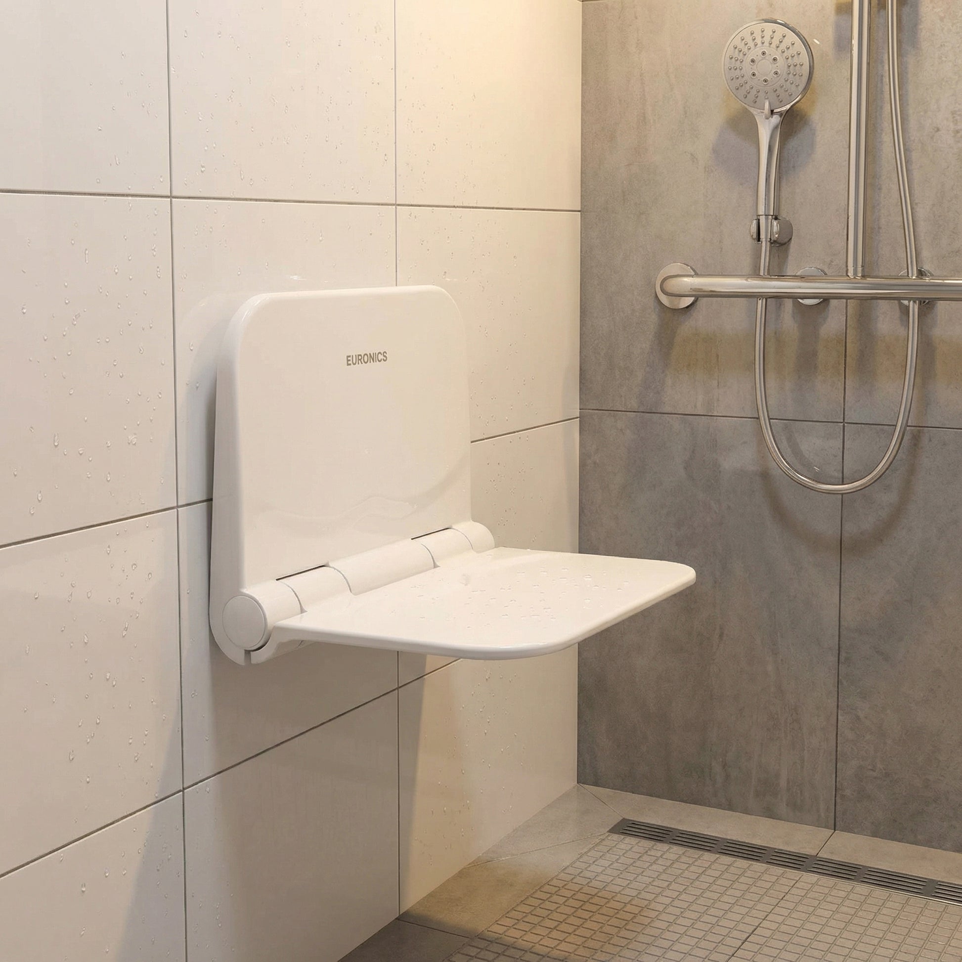 Wall-Mounted Foldable Shower Seat