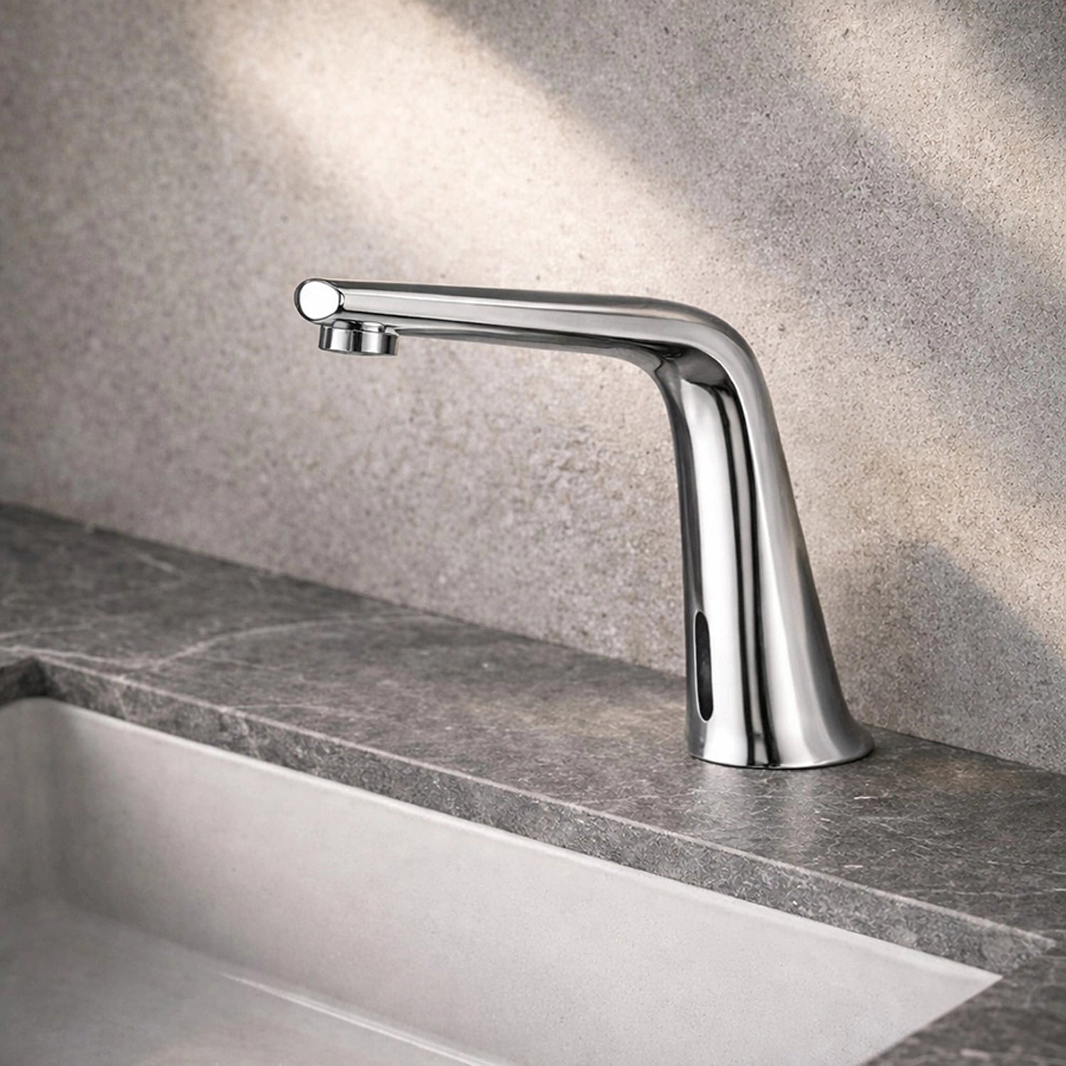 Image of ET04BE Dual-Power Automatic Sensor Faucet with Chrome Finish