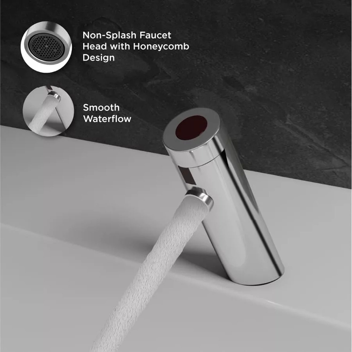 Image of ET15E Automatic Sensor Faucet with Chrome Finish