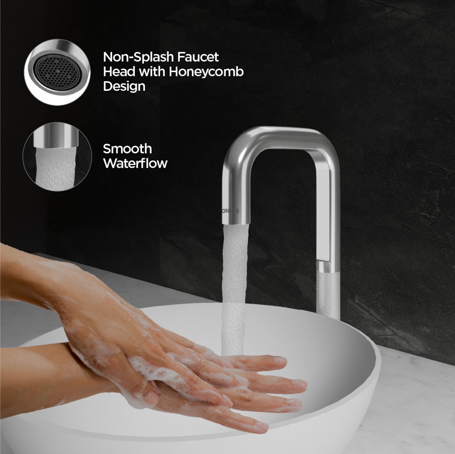 Image of ET28LBE Dual-Power Automatic Sensor Faucet with Chrome Finish