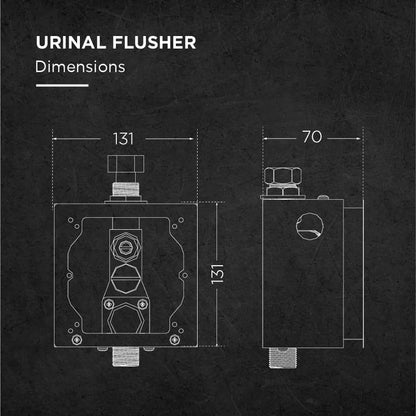 EU44E Automatic Urinal Flusher Dimensions By Euronics India