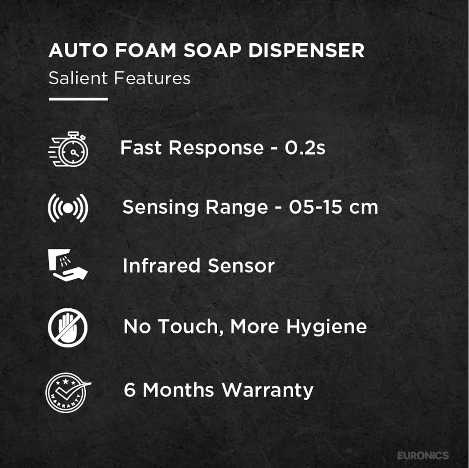 Image of FES82F — Auto Foam Soap Dispenser Touch-Free Foam Soap Dispenser for Commercial & Public Washrooms