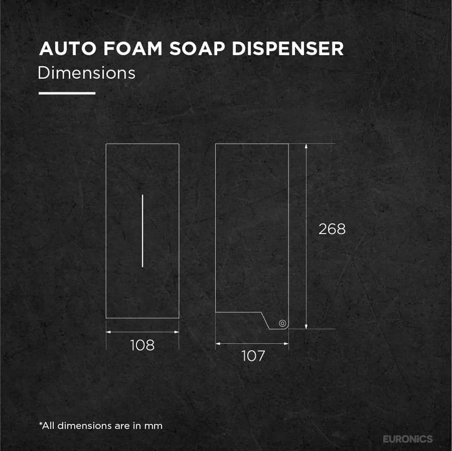 Image of FES82F — Auto Foam Soap Dispenser Touch-Free Foam Soap Dispenser for Commercial & Public Washrooms