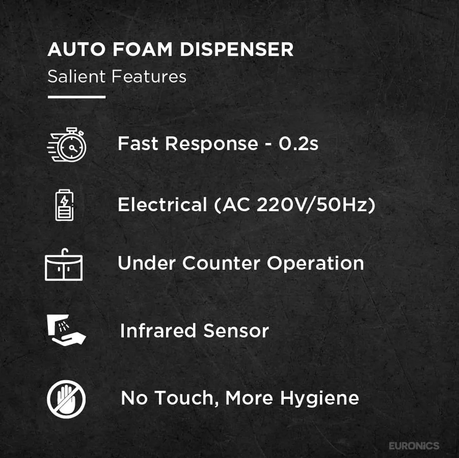 FKSD14 — Auto Foam Soap Dispenser Compact Touch-Free Foam Soap Dispenser for Commercial Wash Areas