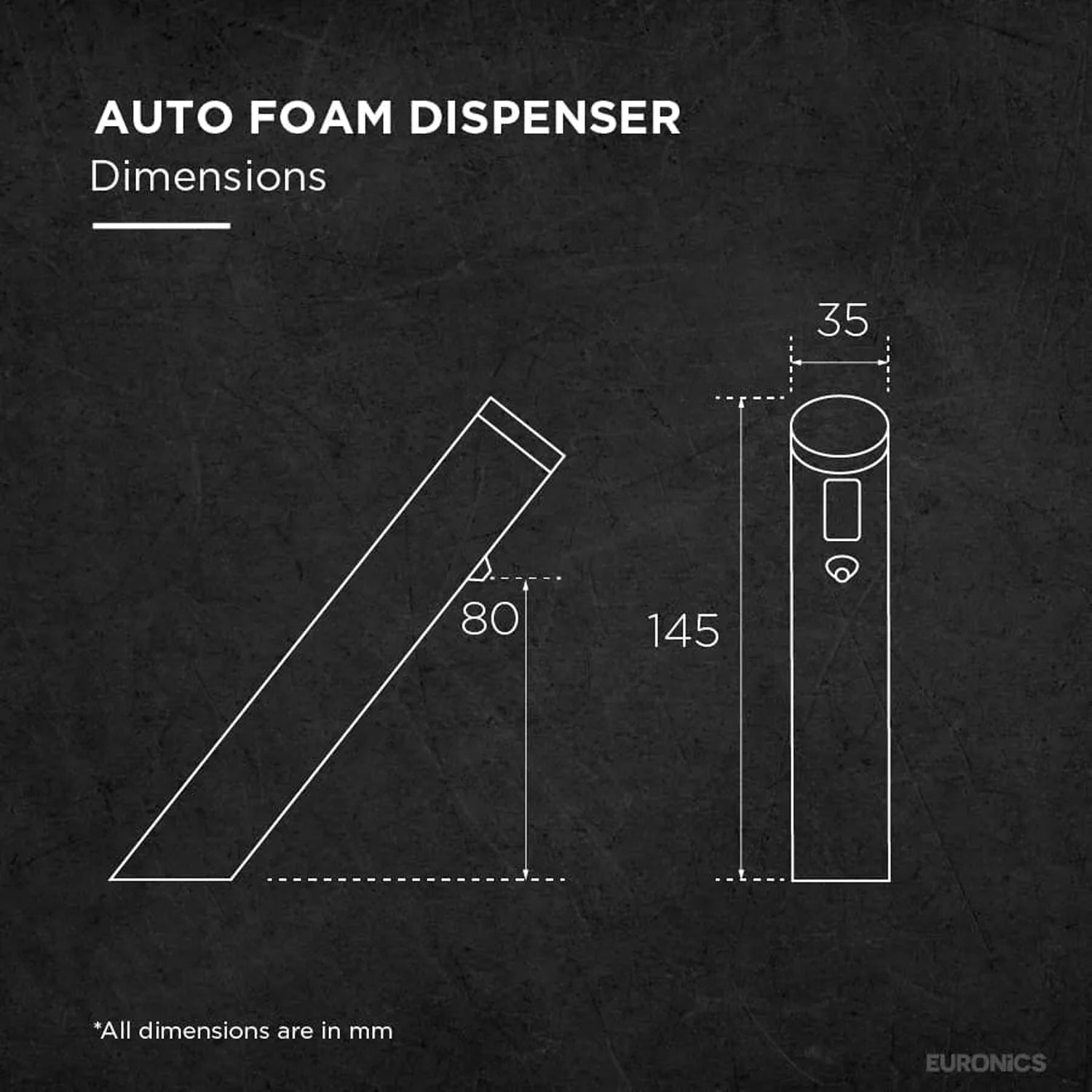 Image of FKSD15 — Auto Foam Soap Dispenser Touch-Free Basin Mounted Foam Dispenser for Commercial & Public Wash Areas