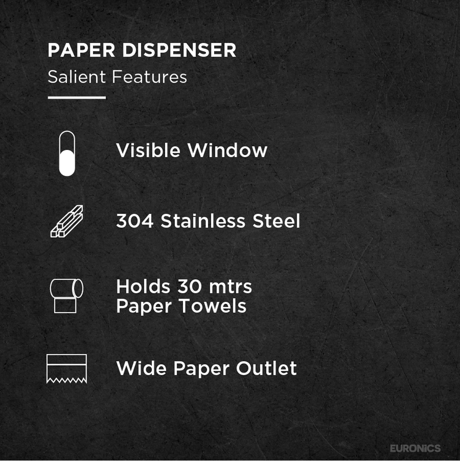 EJ21 Compact Stainless Steel Mini Toilet Roll Dispenser for WC Areas