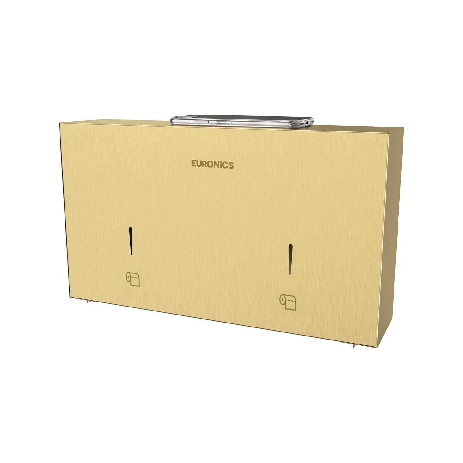 Image of EJ44 Mobile Twin Jumbo Roll Dispenser with Stainless Steel Stand for WC Areas