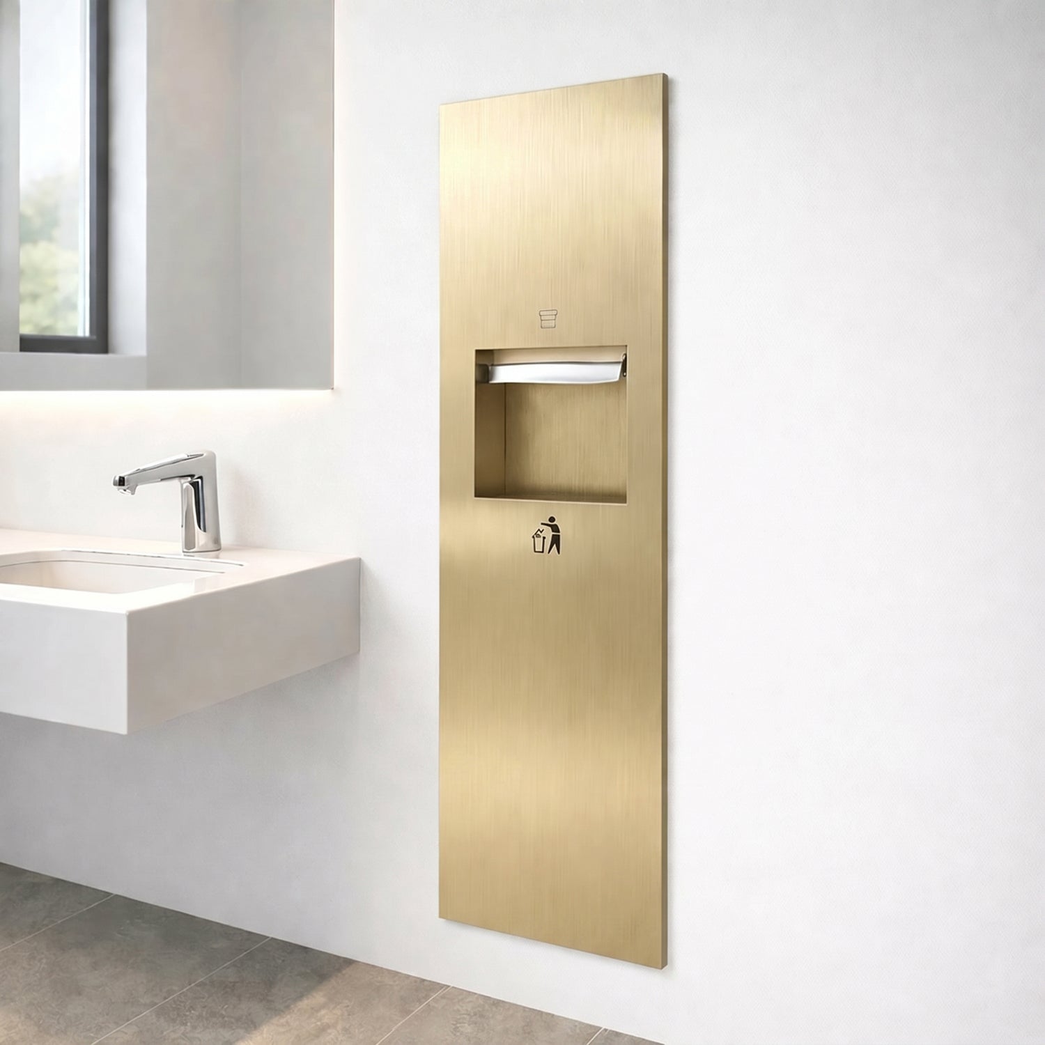 KPDN — Tissue Dispenser + Waste Receptacle - eur-GKPDN