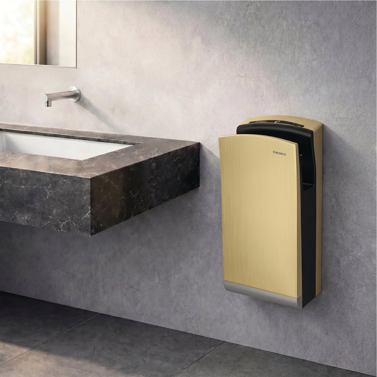 Image of SJD2S | Jet Automatic Hand Dryer (Brush Motor) Premium Stainless-Steel Jet Automatic Hand Dryer for High-Traffic Commercial Washrooms