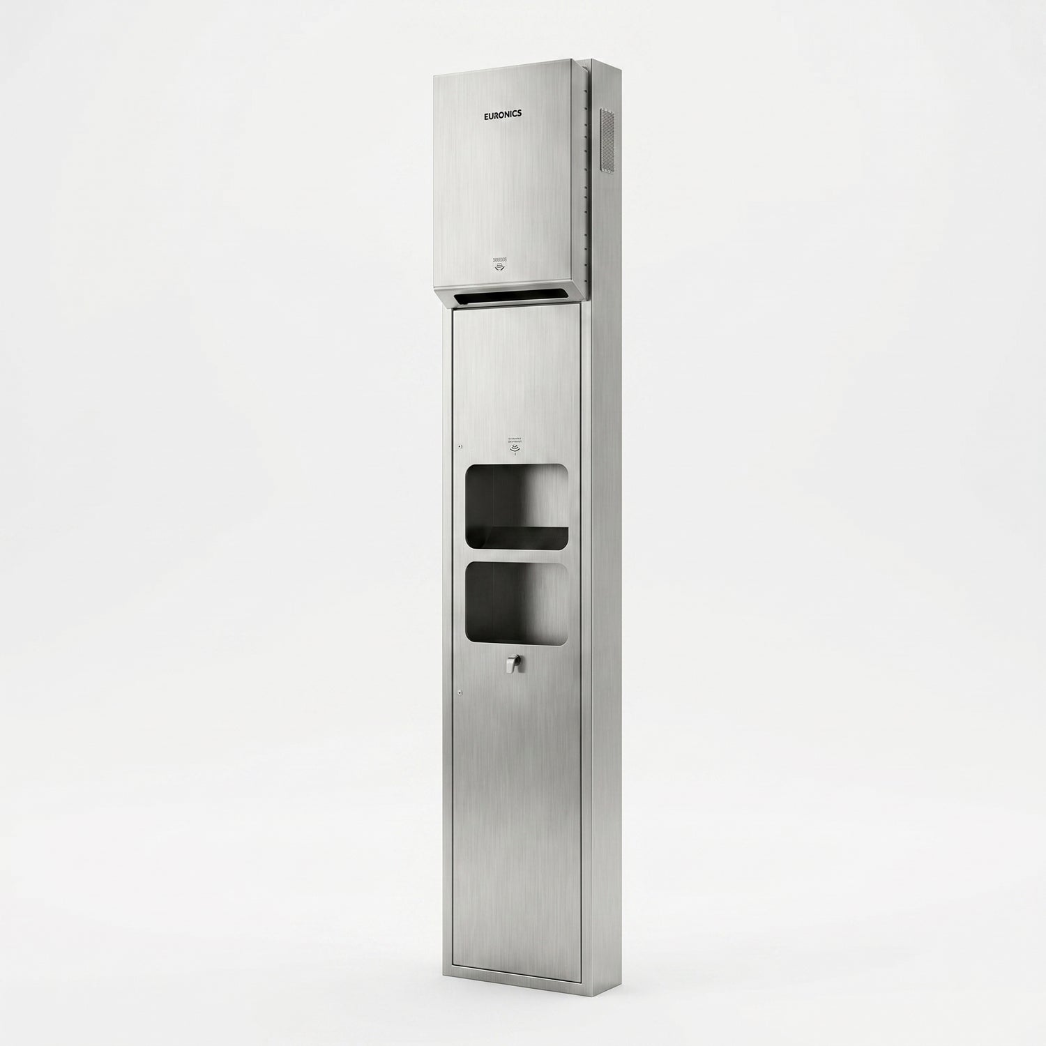 KMR53AE — All-in-One Washroom Panel

Automatic Paper Roll Dispenser + Hand Dryer + Waste Receptacle