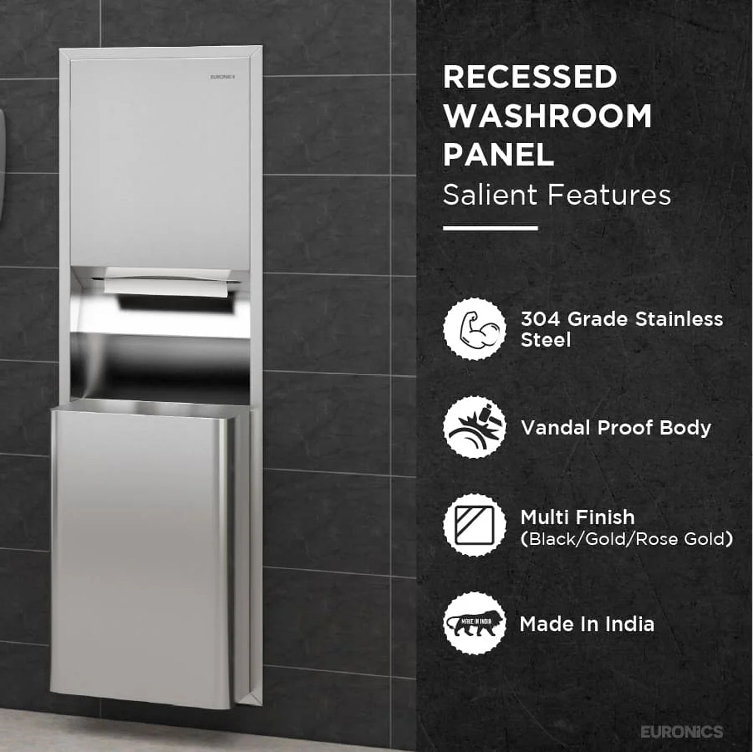 KPDRN — Tissue Dispenser + Waste Receptacle
