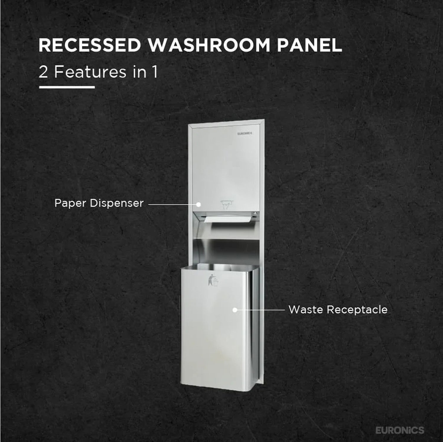 KPDRN — Tissue Dispenser + Waste Receptacle