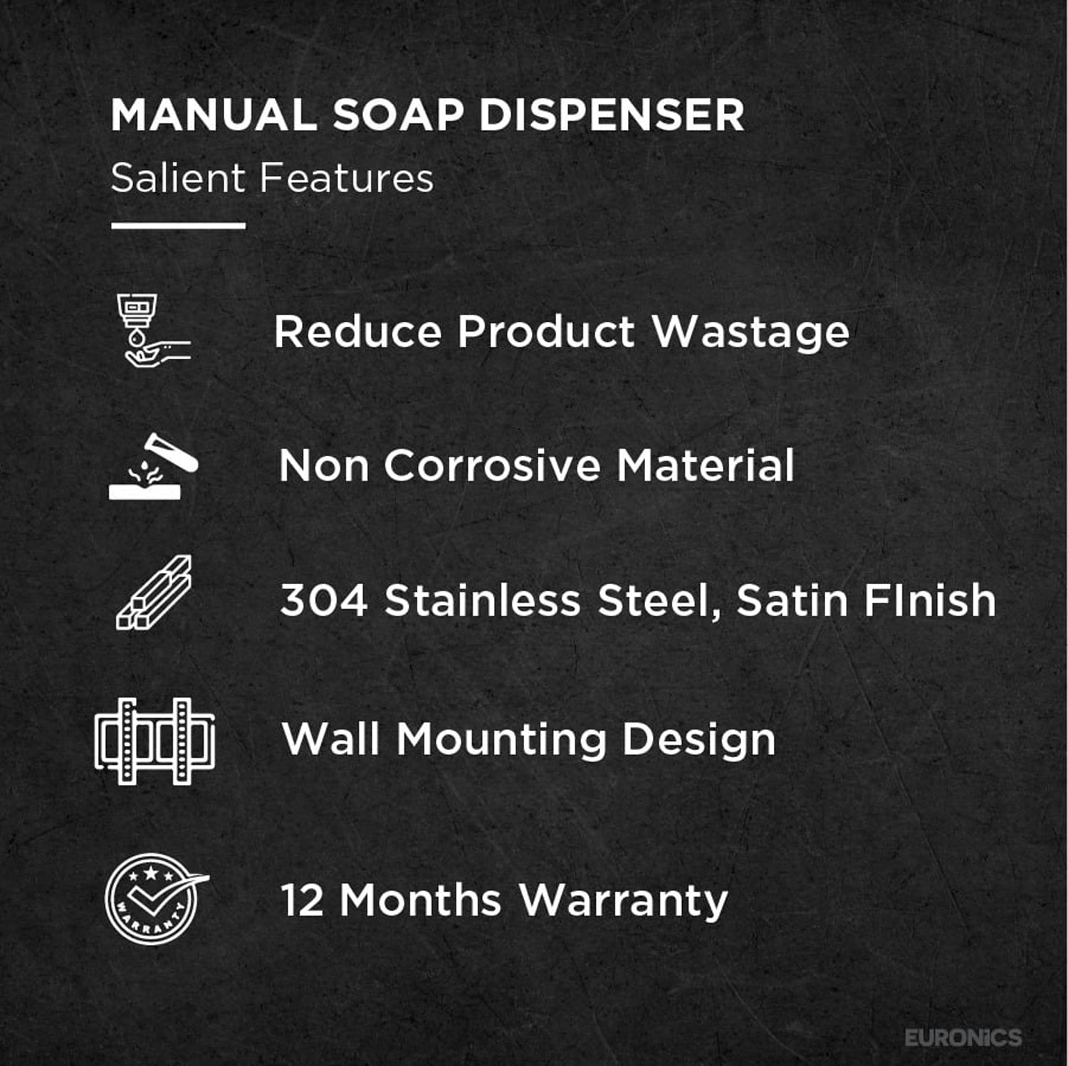 Image of KSD1 — Soap Dispenser Durable & Hygienic Soap Dispenser for Commercial Washrooms